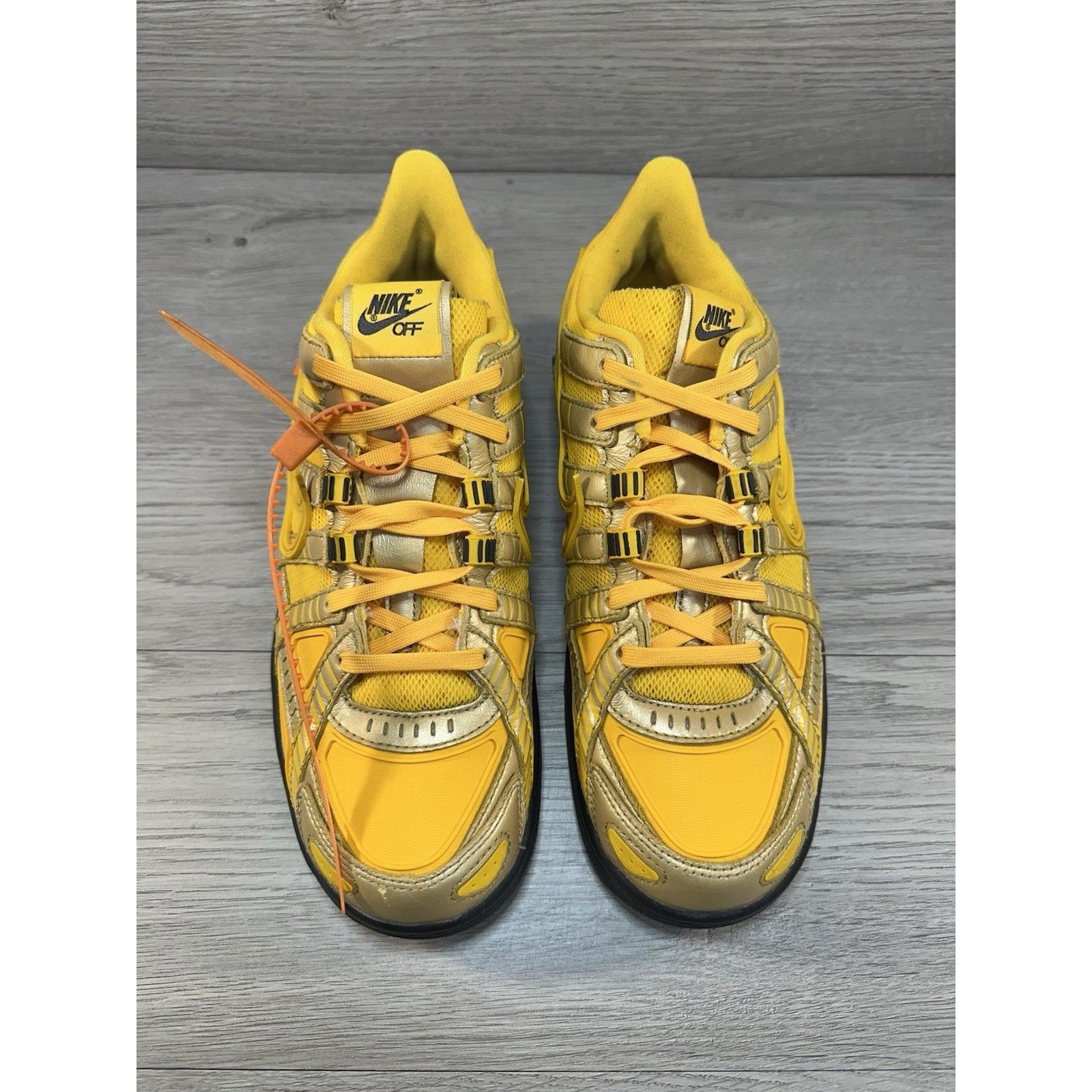 Nike Off-White x Nike Air Rubber Dunk University Gold - Size 8 Size US 8 / EU 41 - 4 Thumbnail