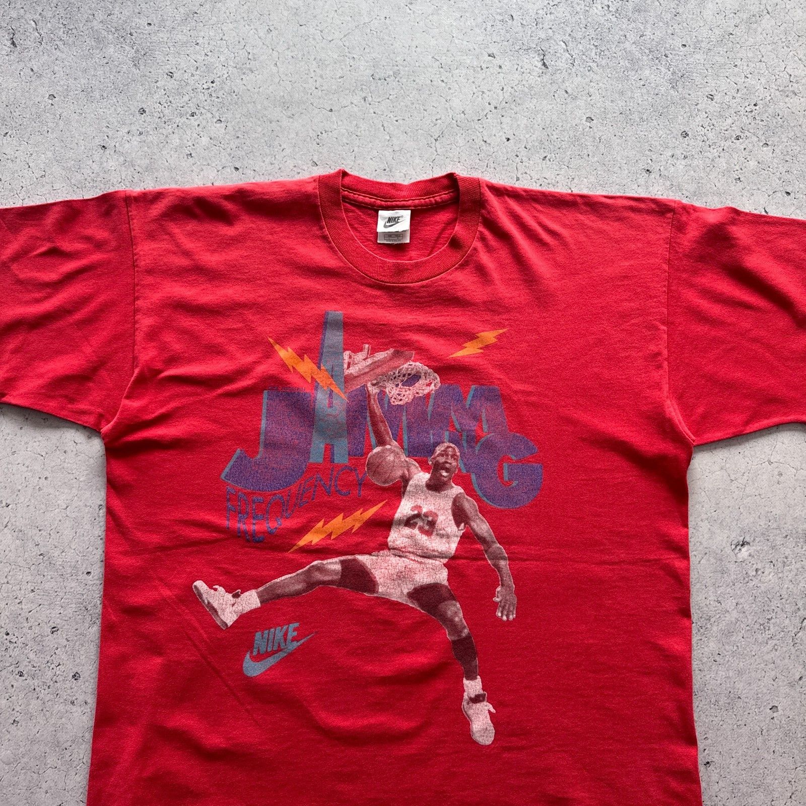 Nike Vintage 90s Nike Air Jordan Jamming Frequency Single Stitch Size US L / EU 52-54 / 3 - 3 Thumbnail