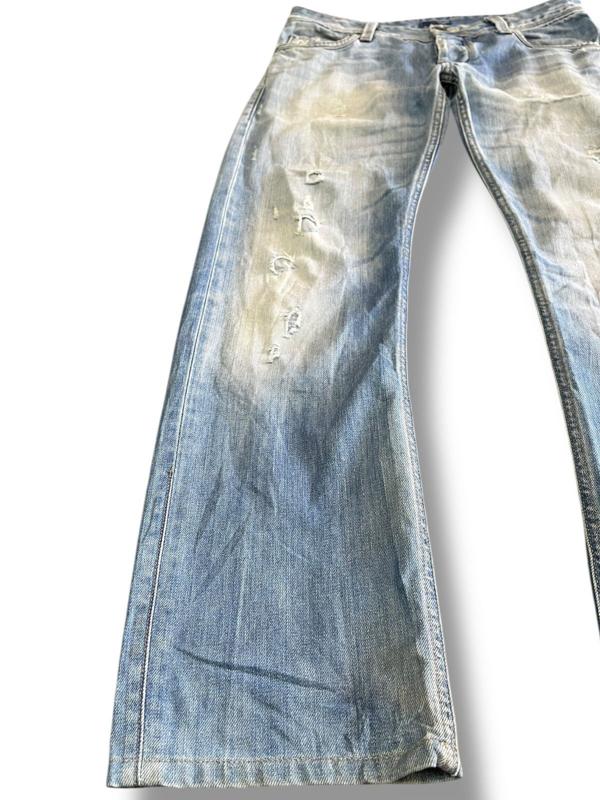 G-Star Vintage G Star Raw Curvy Leg Distressed Denim Size US 34 / EU 50 - 3 Thumbnail