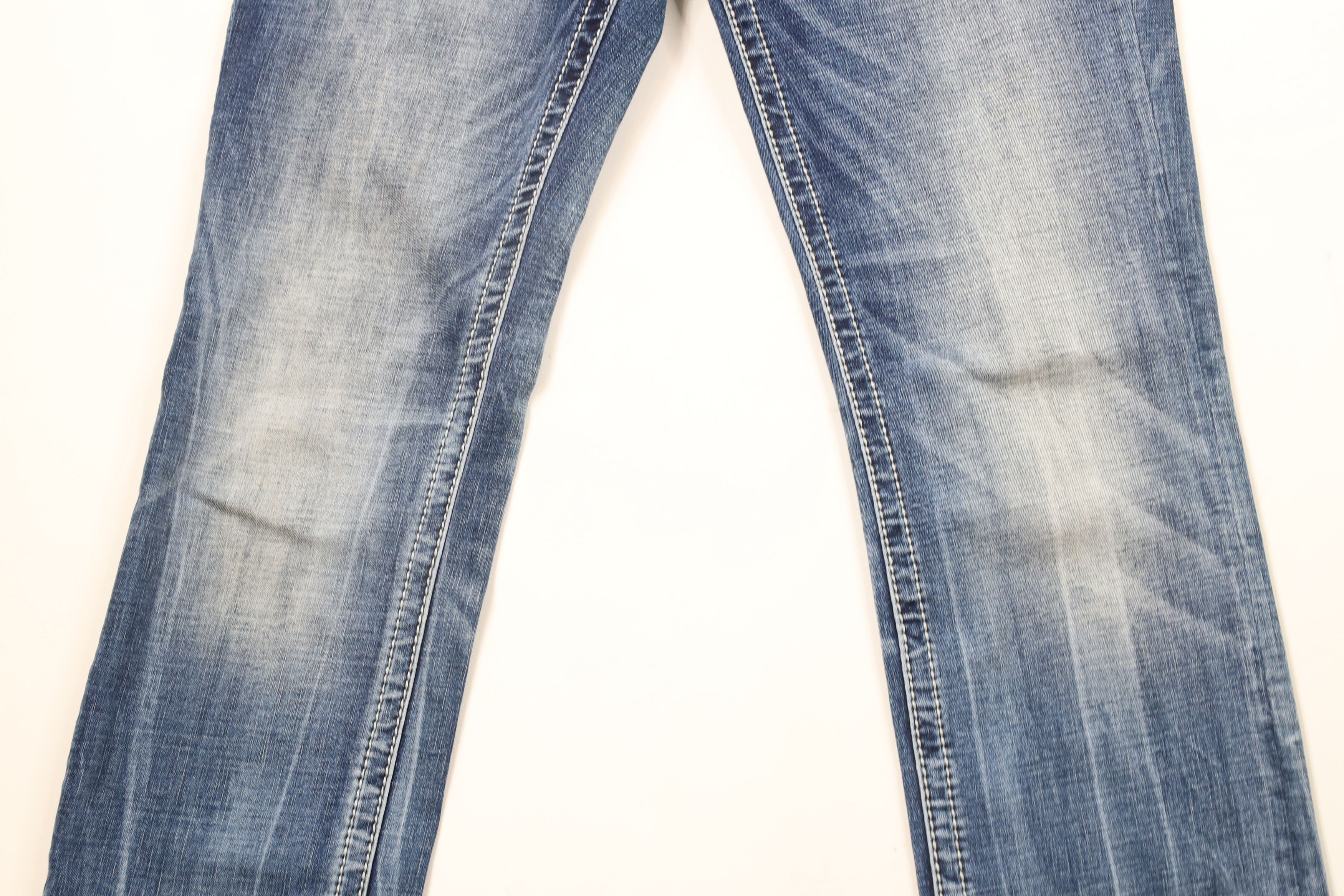 Miss Me × Vintage Miss Me Jeweled Sequin Mid Rise Straight Leg Denim Jeans Size 28" / US 6 / IT 42 - 3 Thumbnail