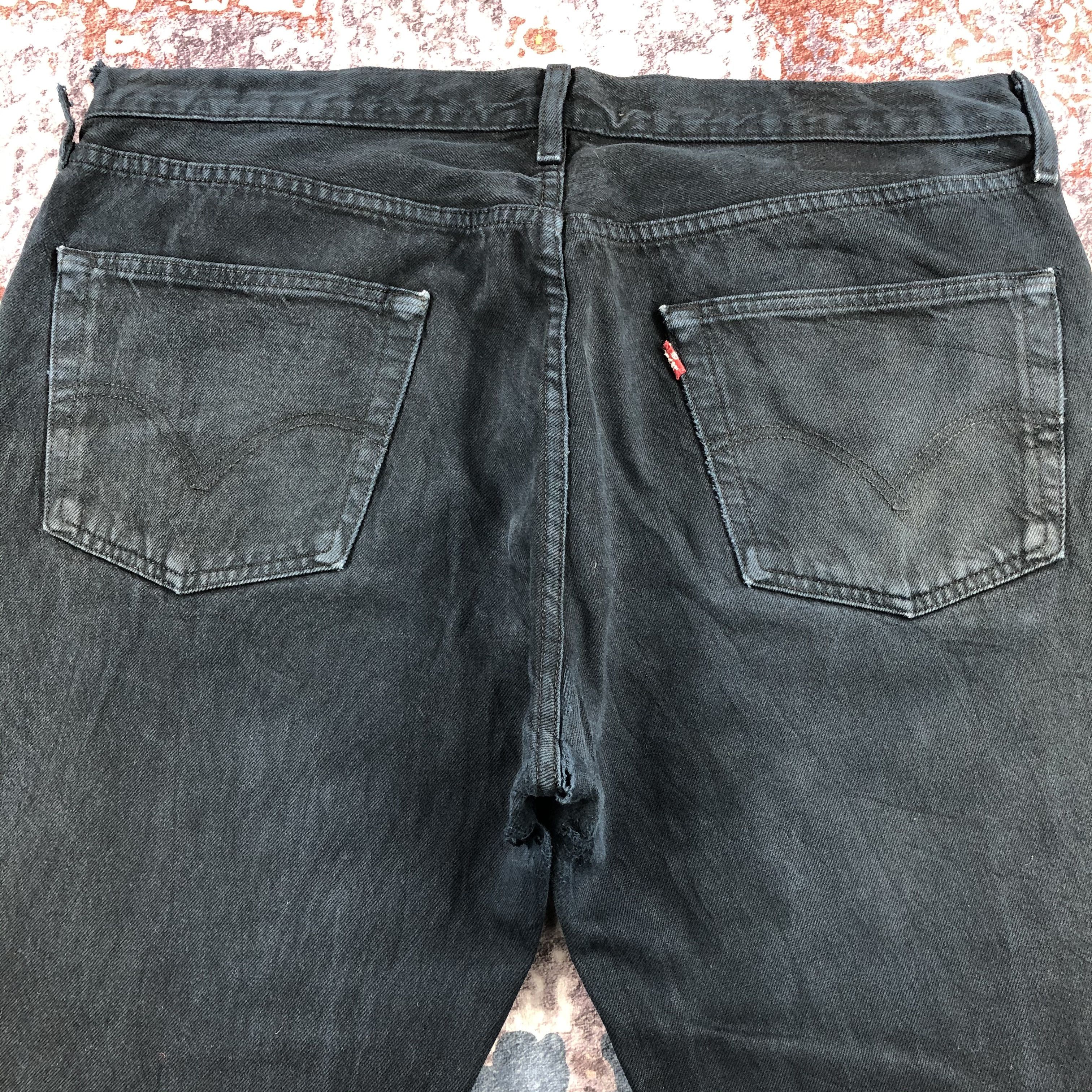Levi's Vintage 90s Levis 501 Black Jeans-JM2633 Size US 39 - 5 Thumbnail
