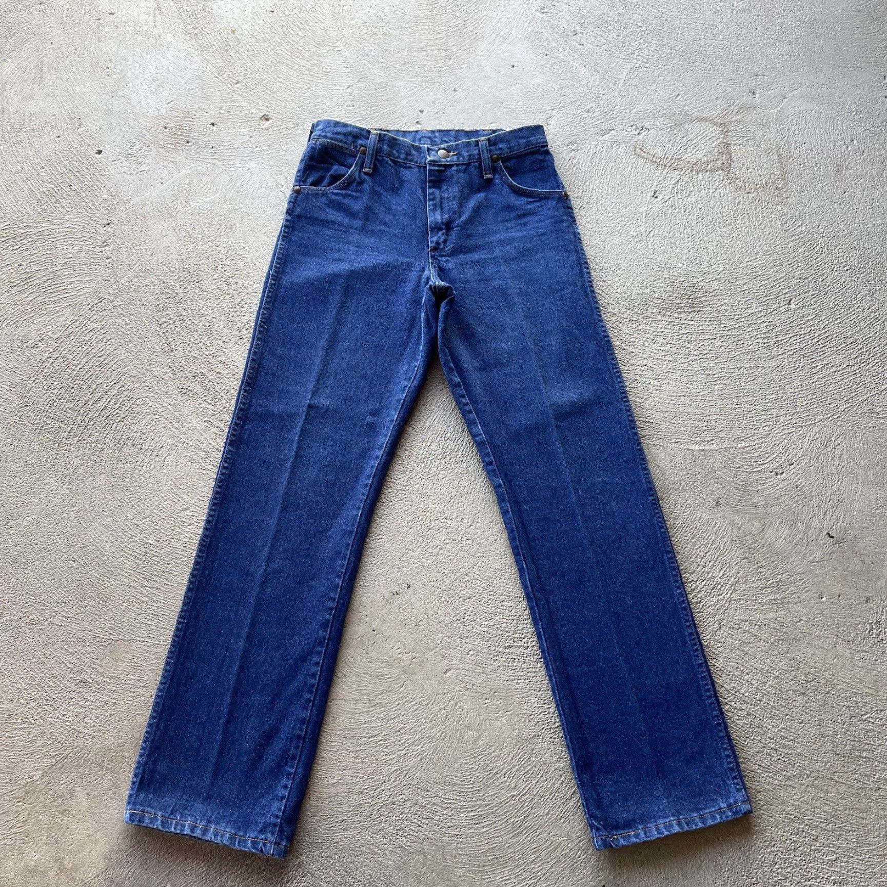 Wrangler VINTAGE Wrangler Jeans Wrangler 13MWZ Cowboy Cut Denim Straight 29x32 Blue Mens 80s 90s Cowboy USA Size US 29 - 4 Thumbnail