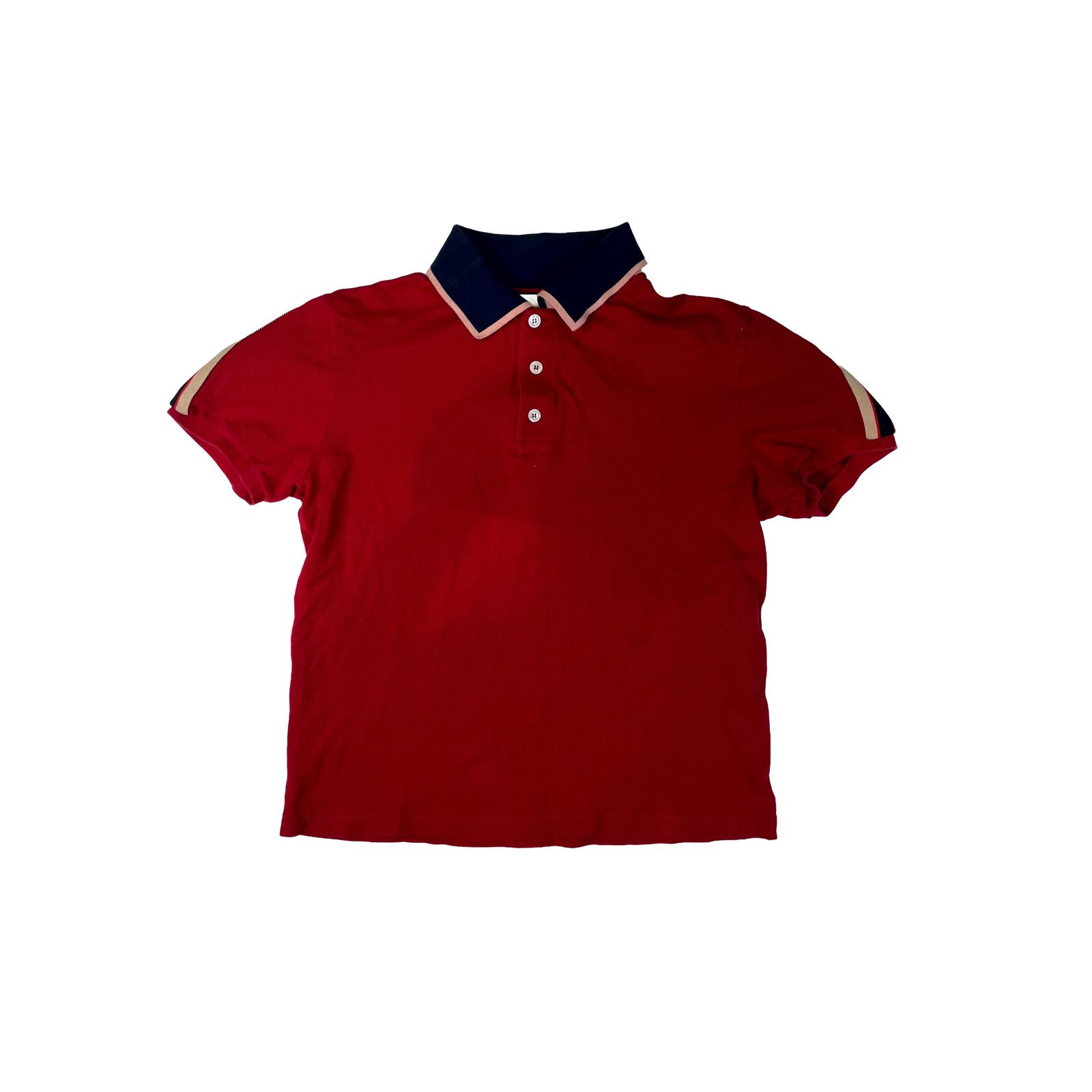 Gucci Gucci Polo Red & Navy Shirt Size US L / EU 52-54 / 3 - 1 Thumbnail