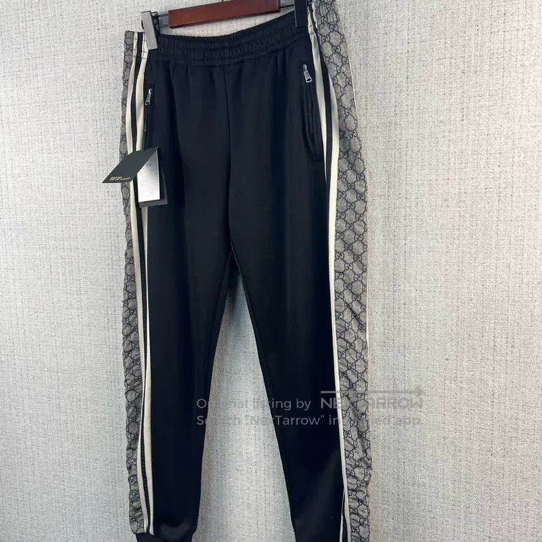 Gucci Gucci Size M Black snake pattern full-printed letter trouse Size US 31 - 2 Thumbnail