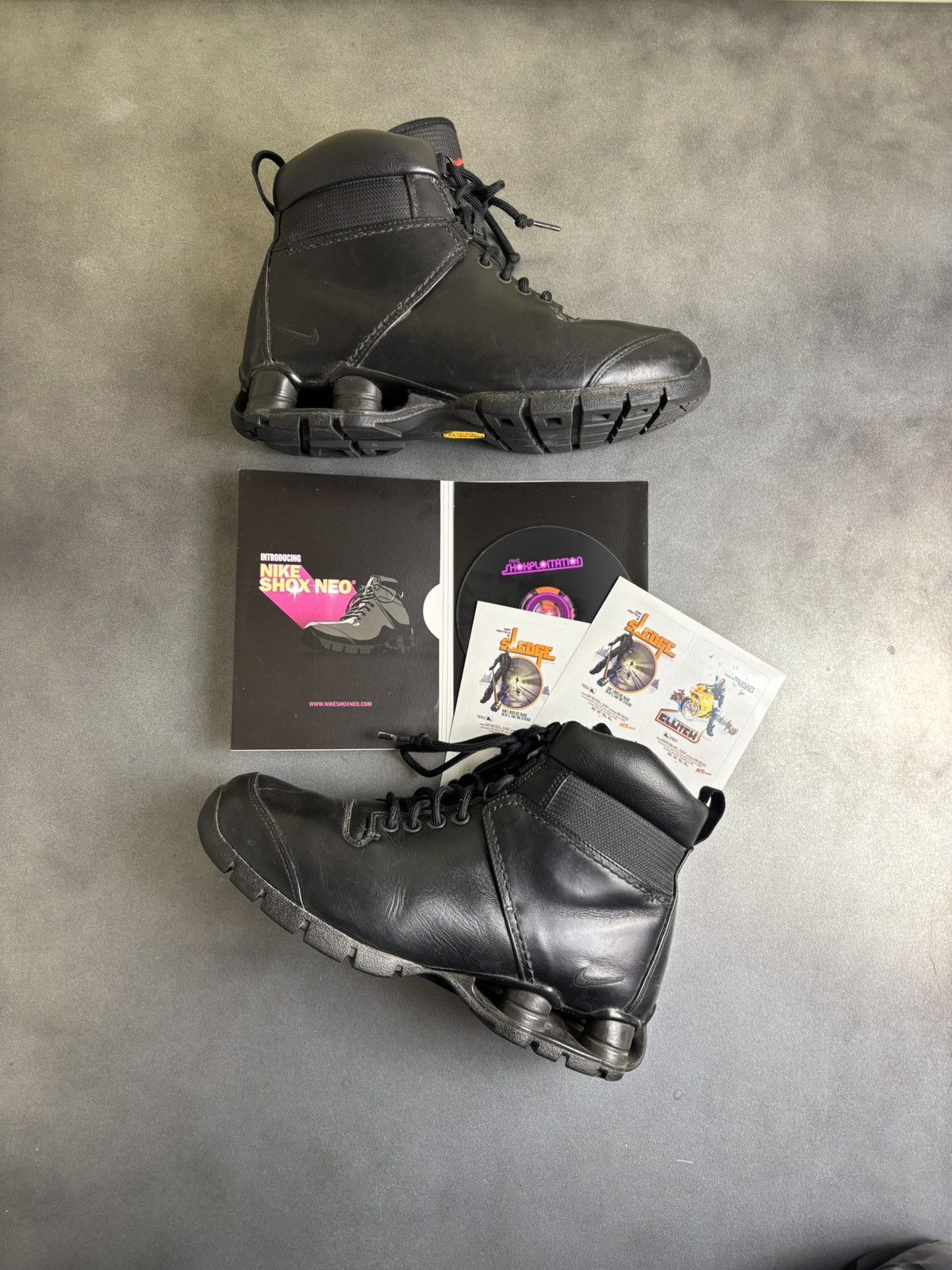 Nike × Vibram × Vintage 2004 Nike Shox Neo Mid Vintage Nike Shox Boots Vibram 308659 Size US 9 / EU 42 - 24 Thumbnail