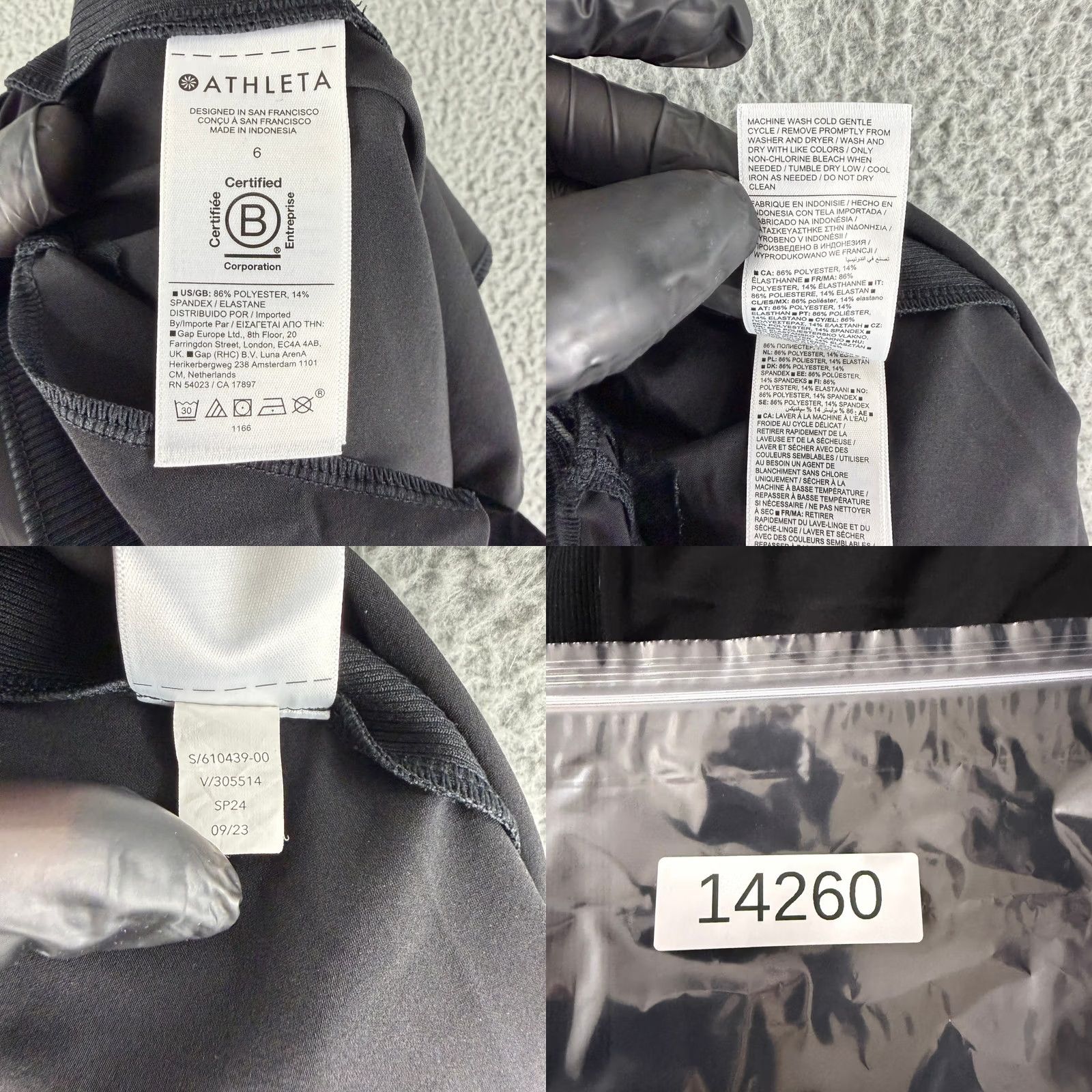 Athleta Athleta Brooklyn Ankle Pants Womens 6 Black - Tapered Stretch Travel Workwear Size 30" / US 8 / IT 44 - 9 Thumbnail