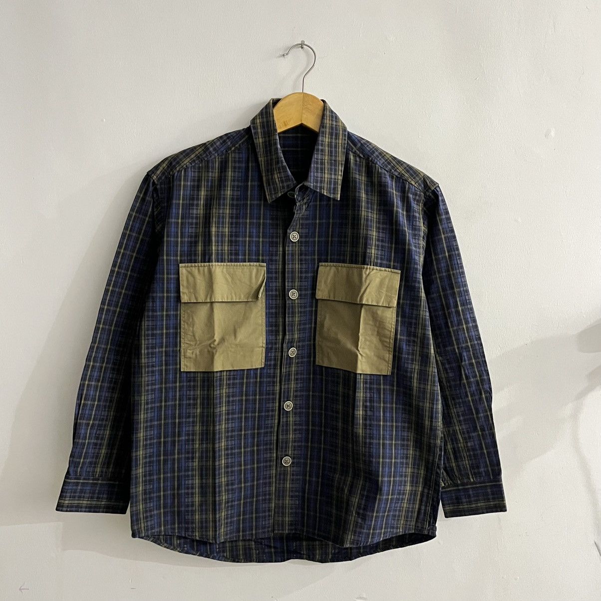 Japanese Brand Unknown - Plaid Contrast Button Ls Button Up Size US M / EU 48-50 / 2 - 1 Thumbnail