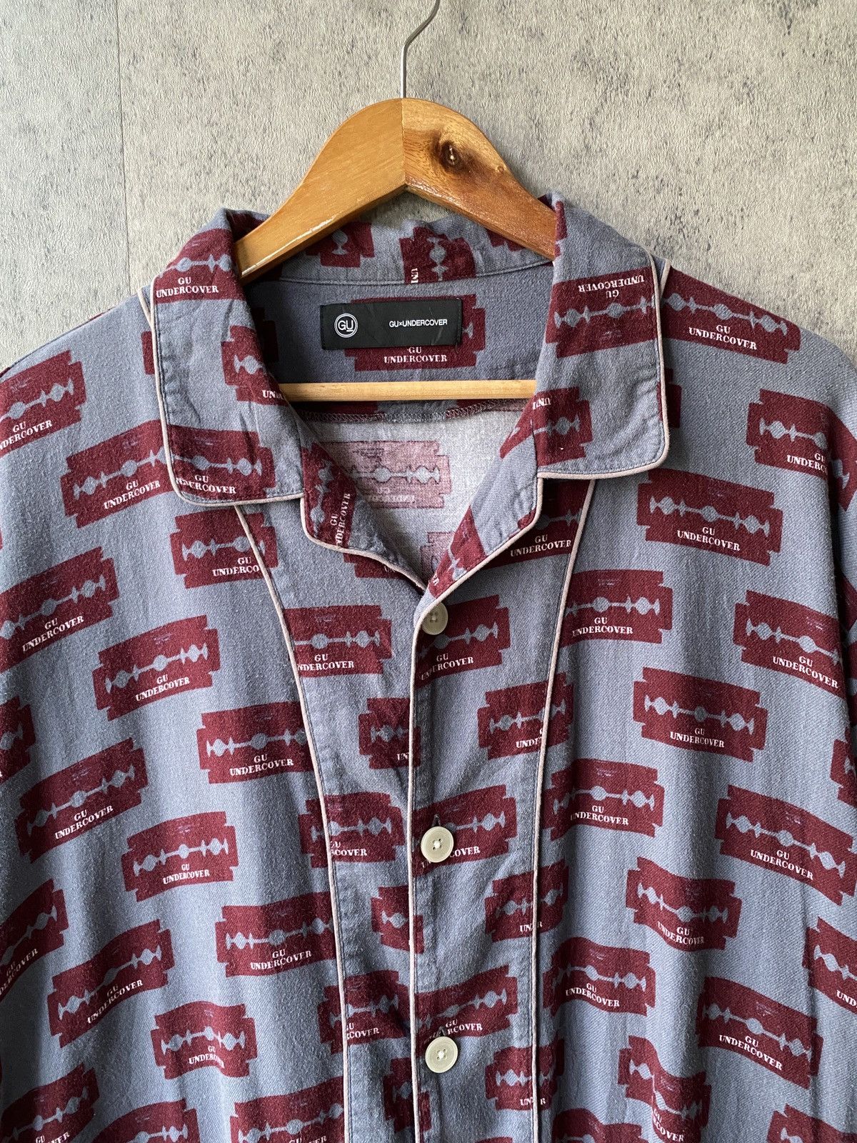 GU × Undercover GU x Undercover Sleepwear Shirt Fullprint Design Size US XXL / EU 58 / 5 - 5 Thumbnail