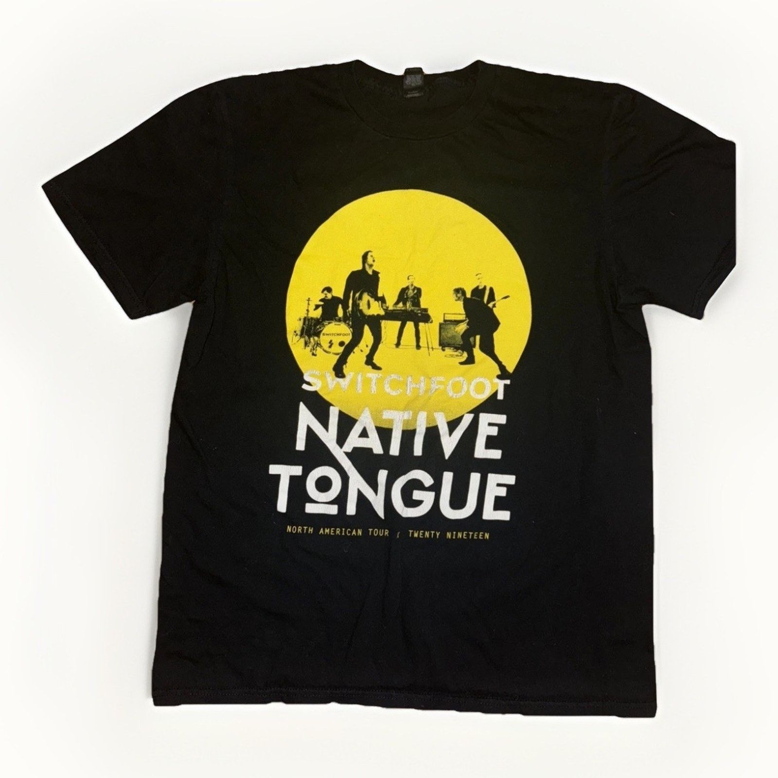 Band Tees Switchfoot Tour Band T-Shirt Black Medium 18x25 Graphic Tee Size US M / EU 48-50 / 2 - 1 Thumbnail