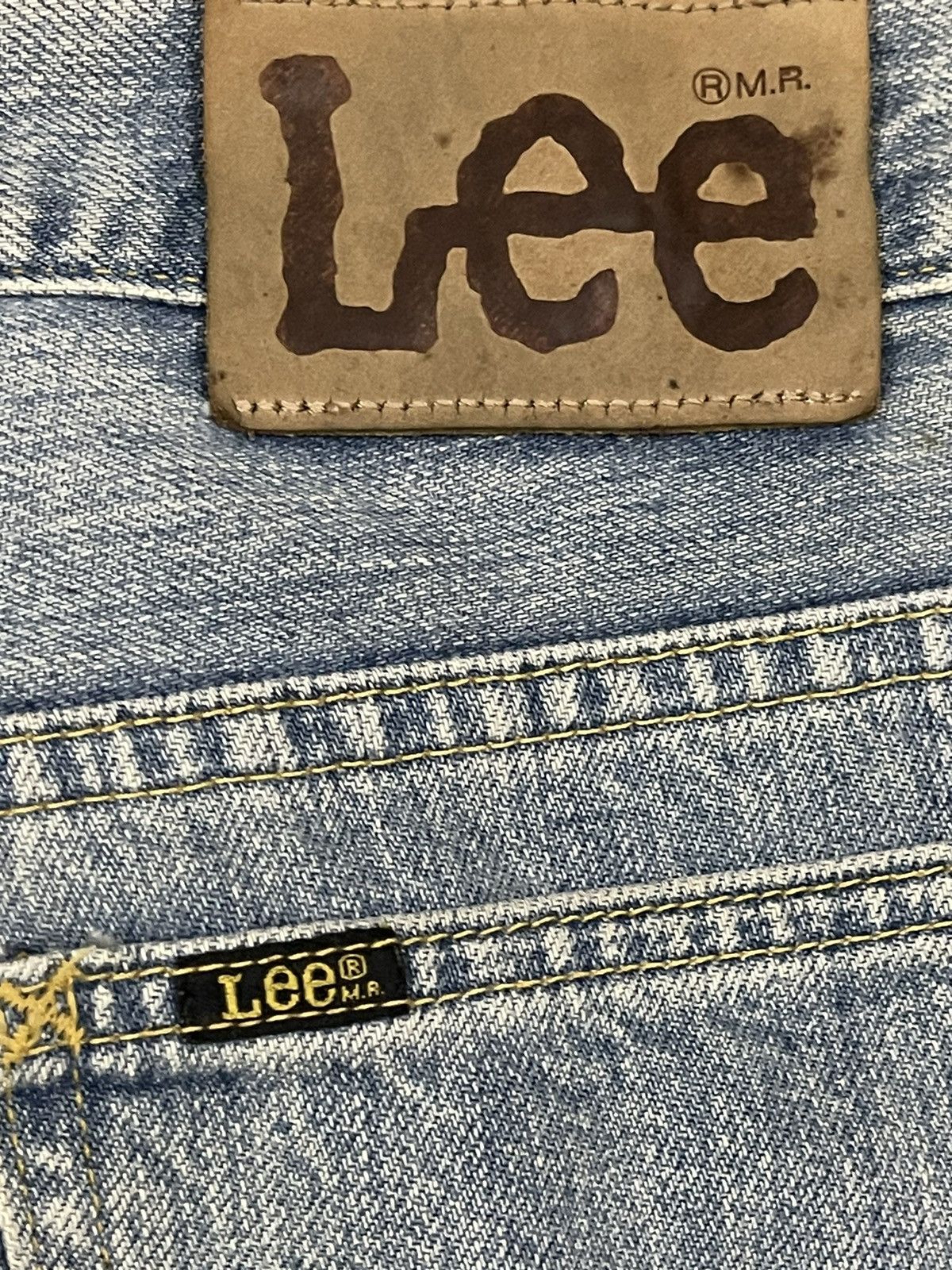 Lee Vintage 90s Lee Riders Blue Wash Distressed Style Jeans Size US 30 / EU 46 - 10 Thumbnail