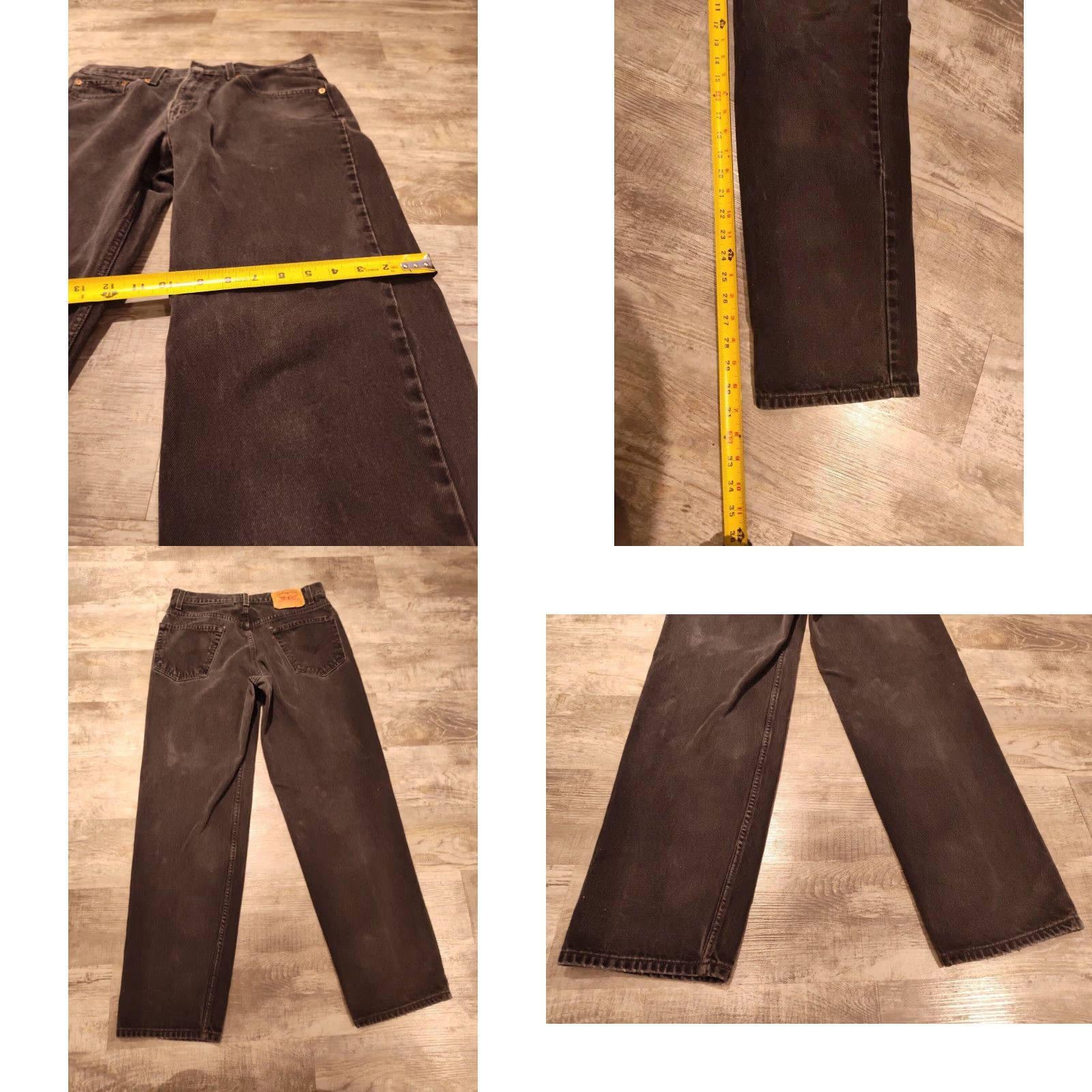 Levi's VINTAGE Levi's Jeans Mens 33x31 Black Denim 550 Relaxed Fit Pants 90s Cowboy Grunge Retro USA Mens Size US 33 - 9 Thumbnail