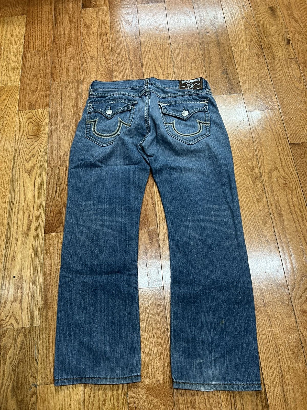 True Religion Womens 25 Jeans Billy Super T Thick Yellow