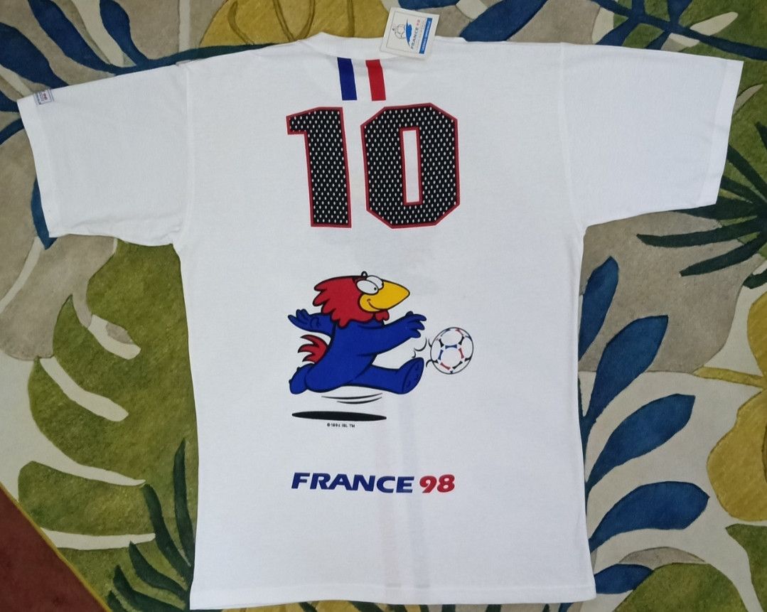 Vintage Vintage NOS France 98 World Cup Official Licensed T-shirt Size US L / EU 52-54 / 3 - 14 Thumbnail