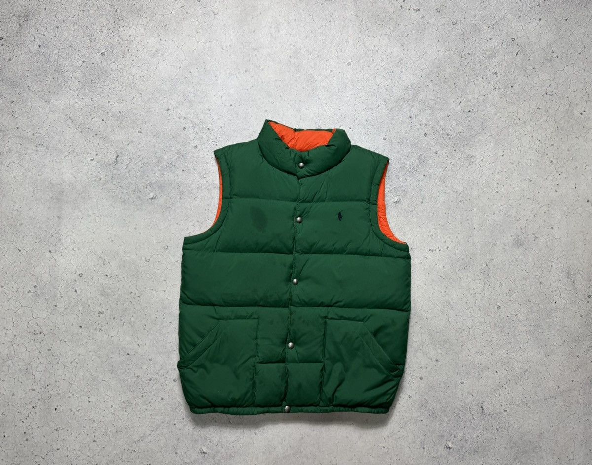 Polo Ralph Lauren Polo Ralph Lauren Vintage Down Puffer Vest Reversible Size US M / EU 48-50 / 2 - 1 Thumbnail