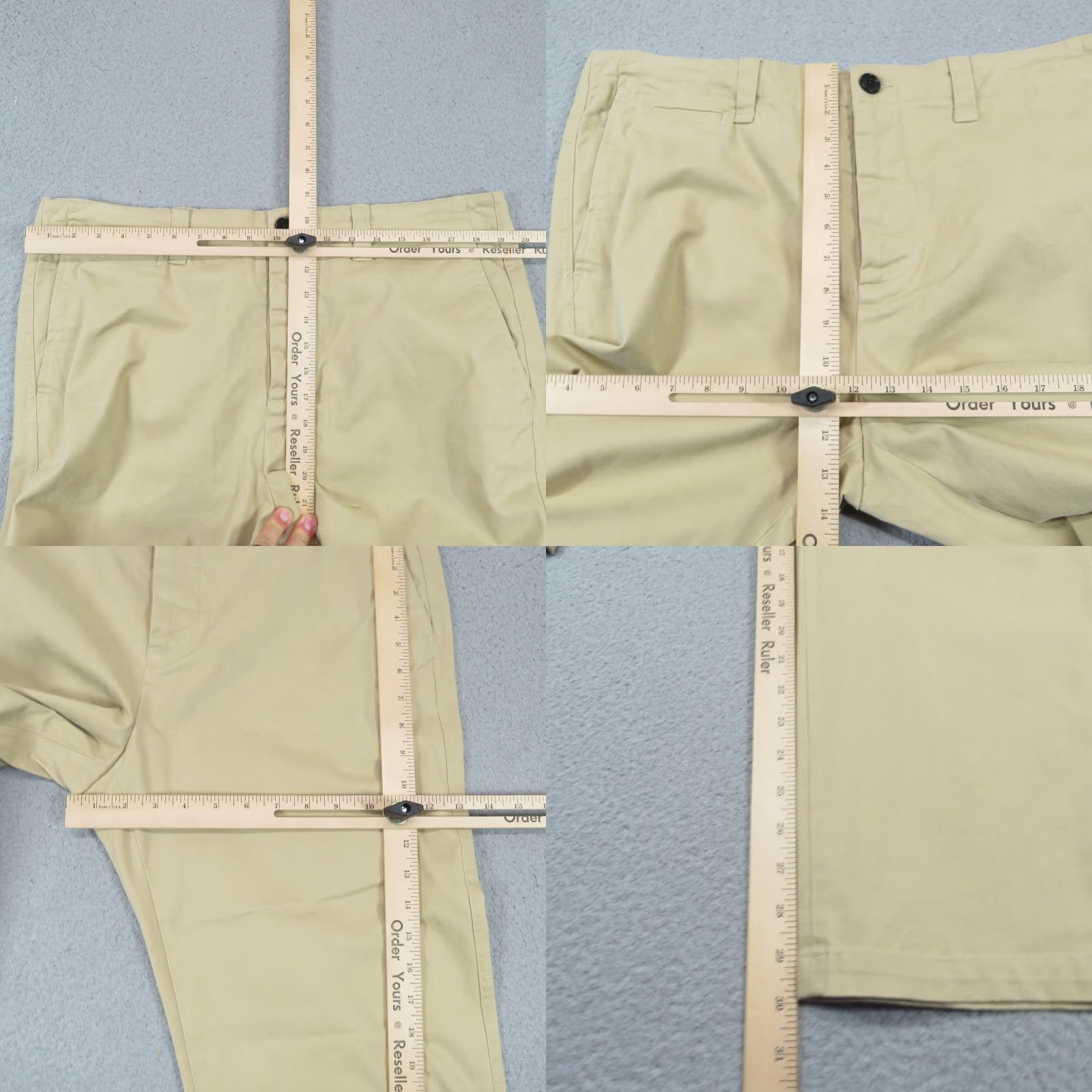 Allsaints VINTAGE All Saints Pants Mens 36x30 Slim Fit Khaki Verne Chino Stretch 5 Pocket Trousers Size US 36 / EU 52 - 9 Thumbnail