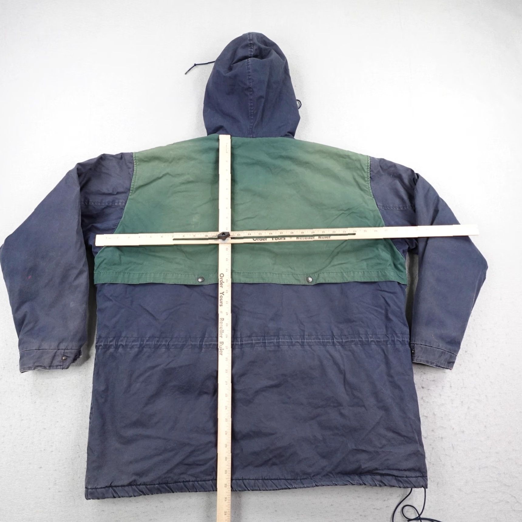 Polo Ralph Lauren VINTAGE Polo Ralph Lauren Jacket XL Parka Blue Hi Tech Fleece Lined Cotton Polyester Water Resistant 90s Mens Size US XL / EU 56 / 4 - 5 Thumbnail