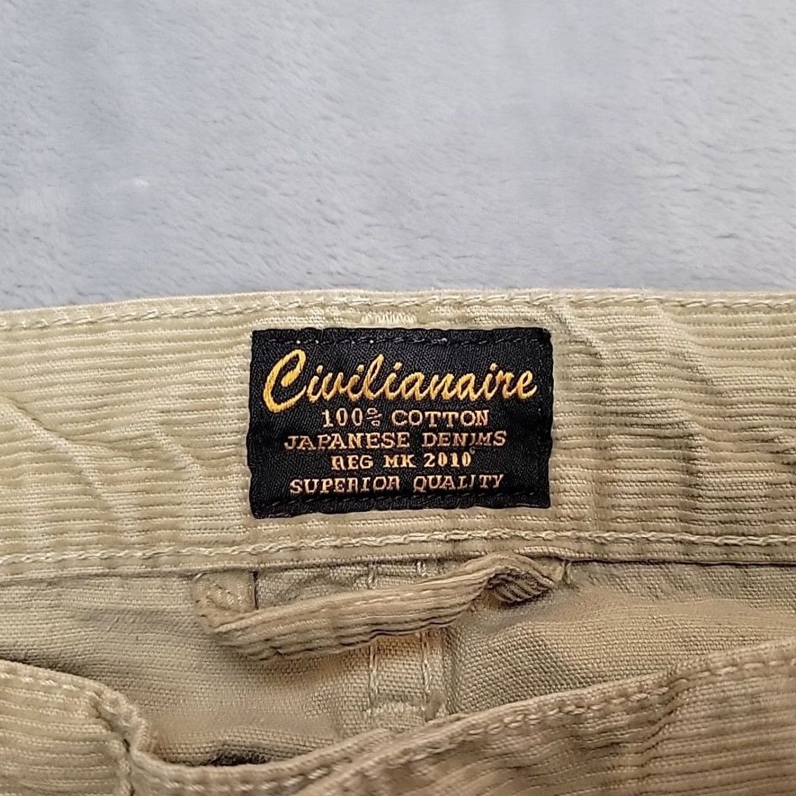 Vintage Civilianaire Pants Men 31 Tan Japanese Cotton 14 Wale Corduroy Made In USA Size US 31 - 4 Thumbnail