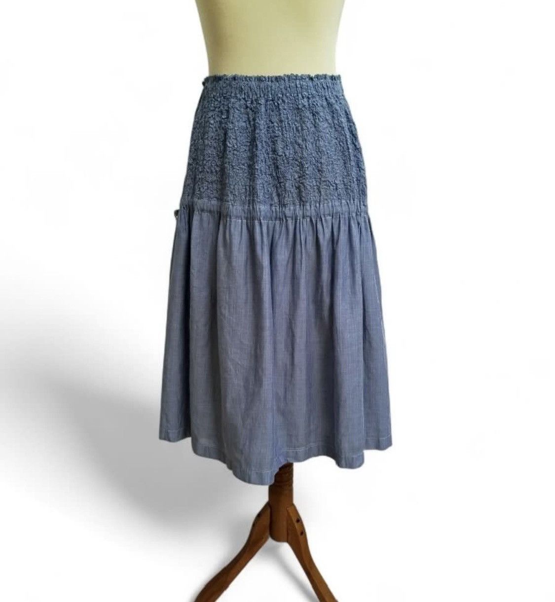 Homme Plisse Issey Miyake Issey Miyake Me Cauliflower Pleated Floral Embriodery skirt Size 29" - 4 Thumbnail