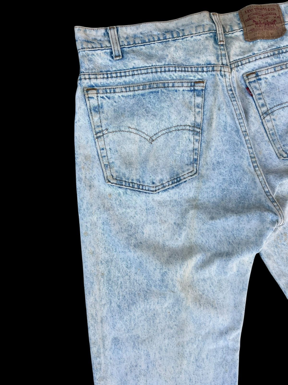 Levi's Dirty Mud Vintage Levi's 505 Stains Acid Wash Denim Jeans Size US 36 / EU 52 - 15 Thumbnail