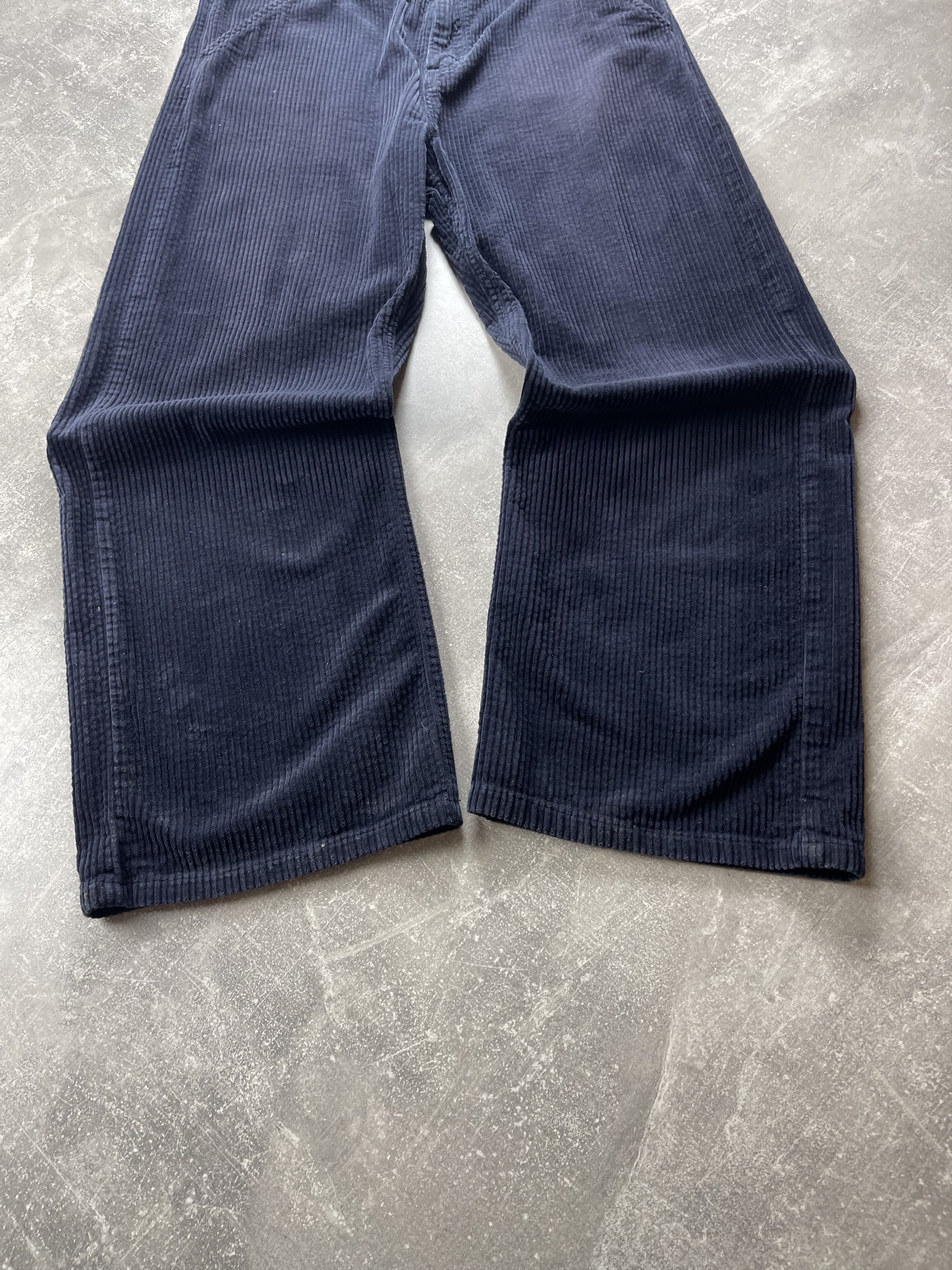 Carhartt Wip Carhartt WIP corduroy wide W simple pant pants navy blue Size US 32 / EU 48 - 7 Thumbnail