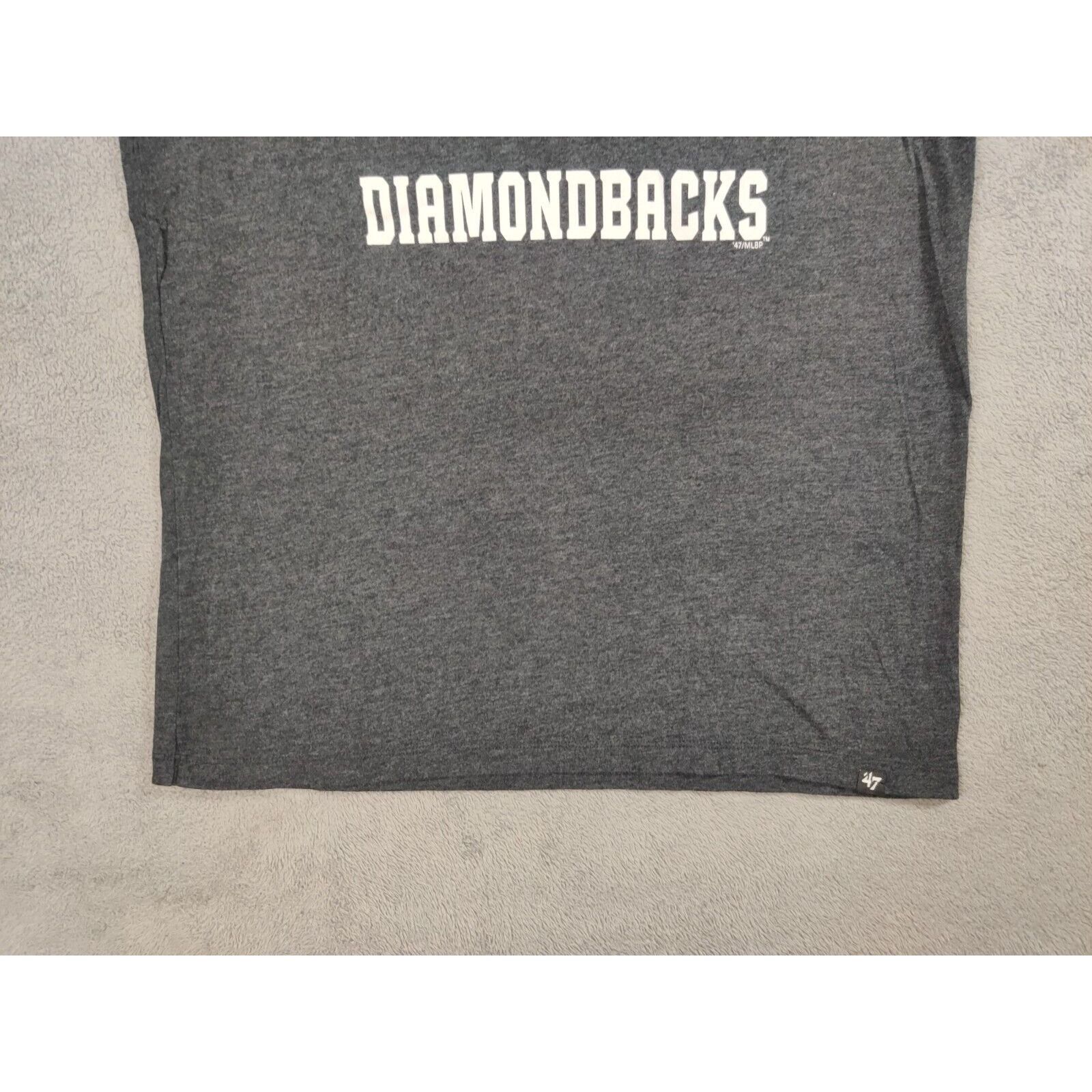 47 Arizona Diamondbacks Shirt Adult Mens Small Gray Spell Out Size US S / EU 44-46 / 1 - 4 Thumbnail