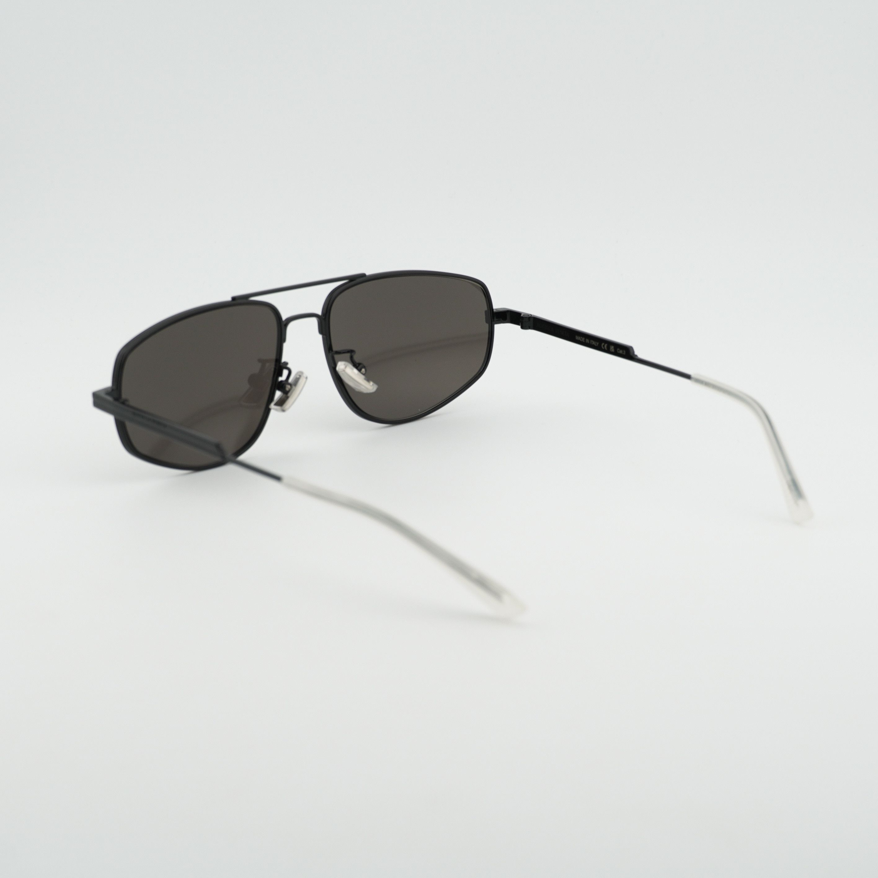 Bottega Veneta Bottega Veneta BV1125S 001 Sunglasses Black Aviator Frame Size ONE SIZE - 4 Thumbnail
