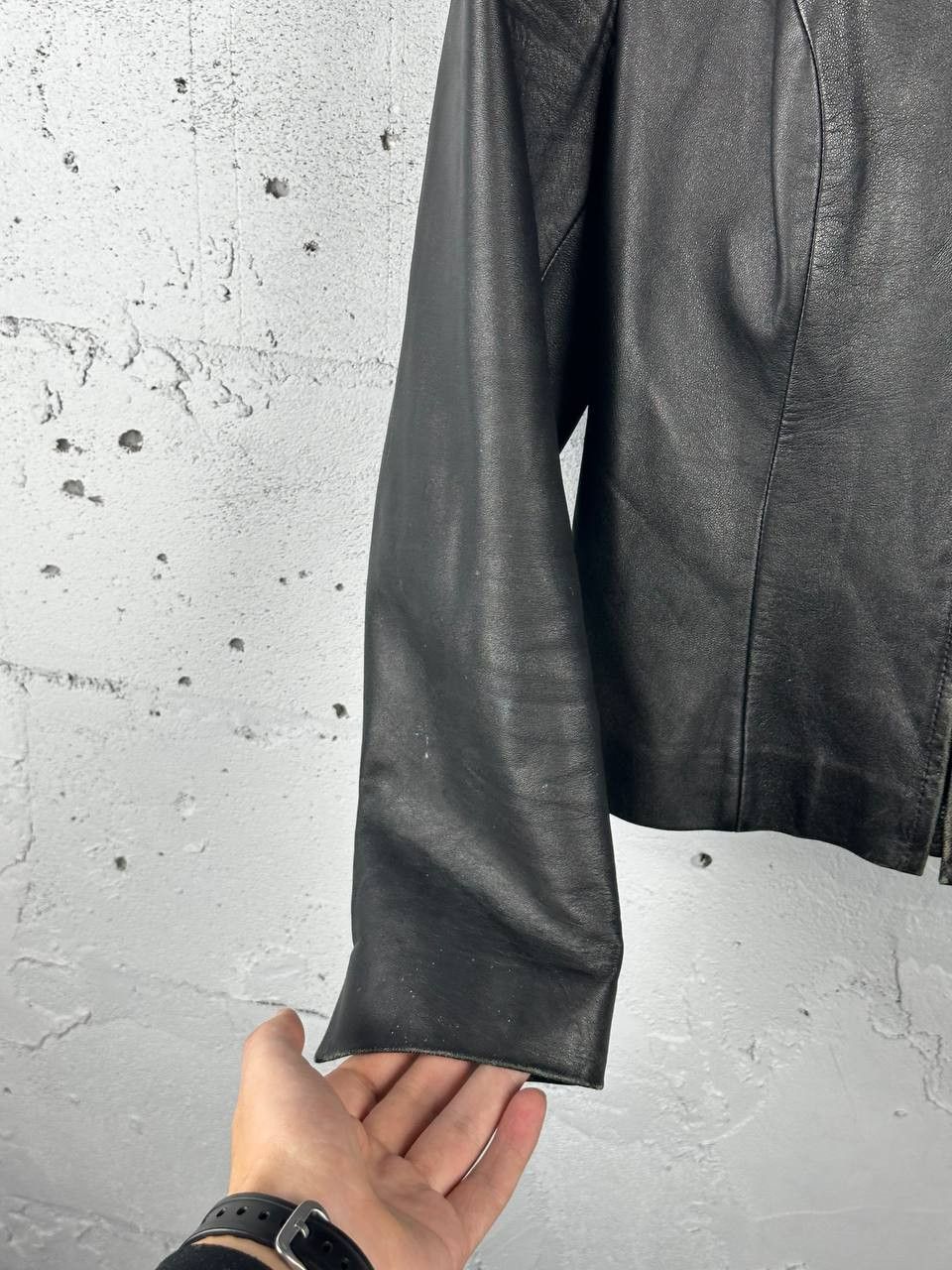 Leather Vintage Avantgarde Biker Cropped Leather Jacket Size US S / EU 44-46 / 1 - 6 Thumbnail