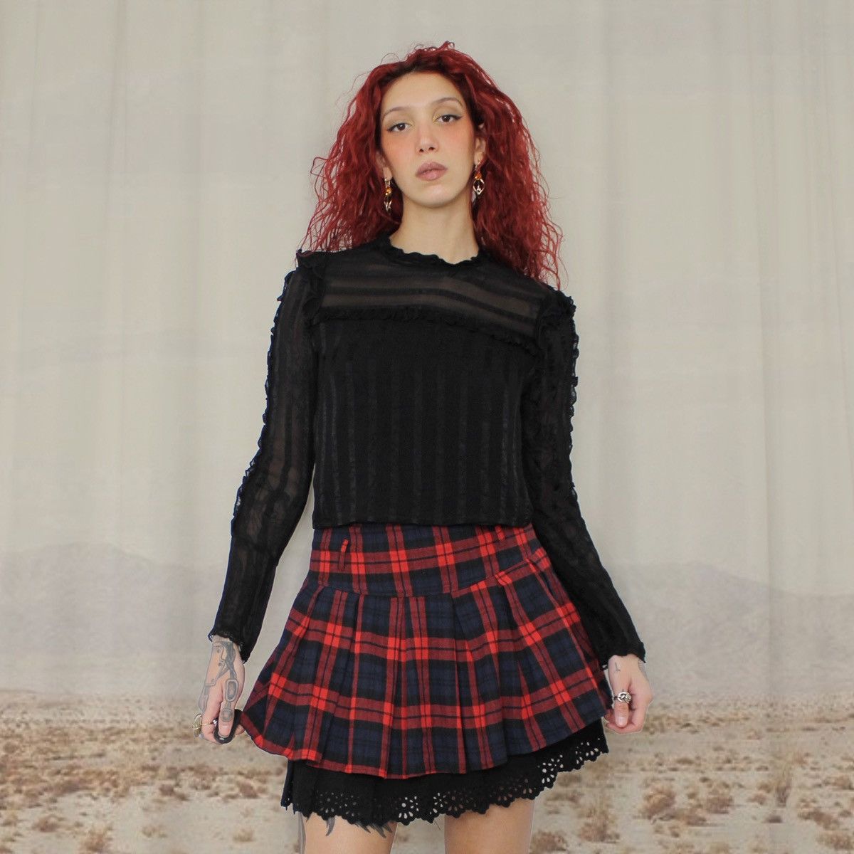 Other 🕯️BLACK STRIPED BLOUSE🕯️ Size S / US 4 / IT 40 - 1 Thumbnail