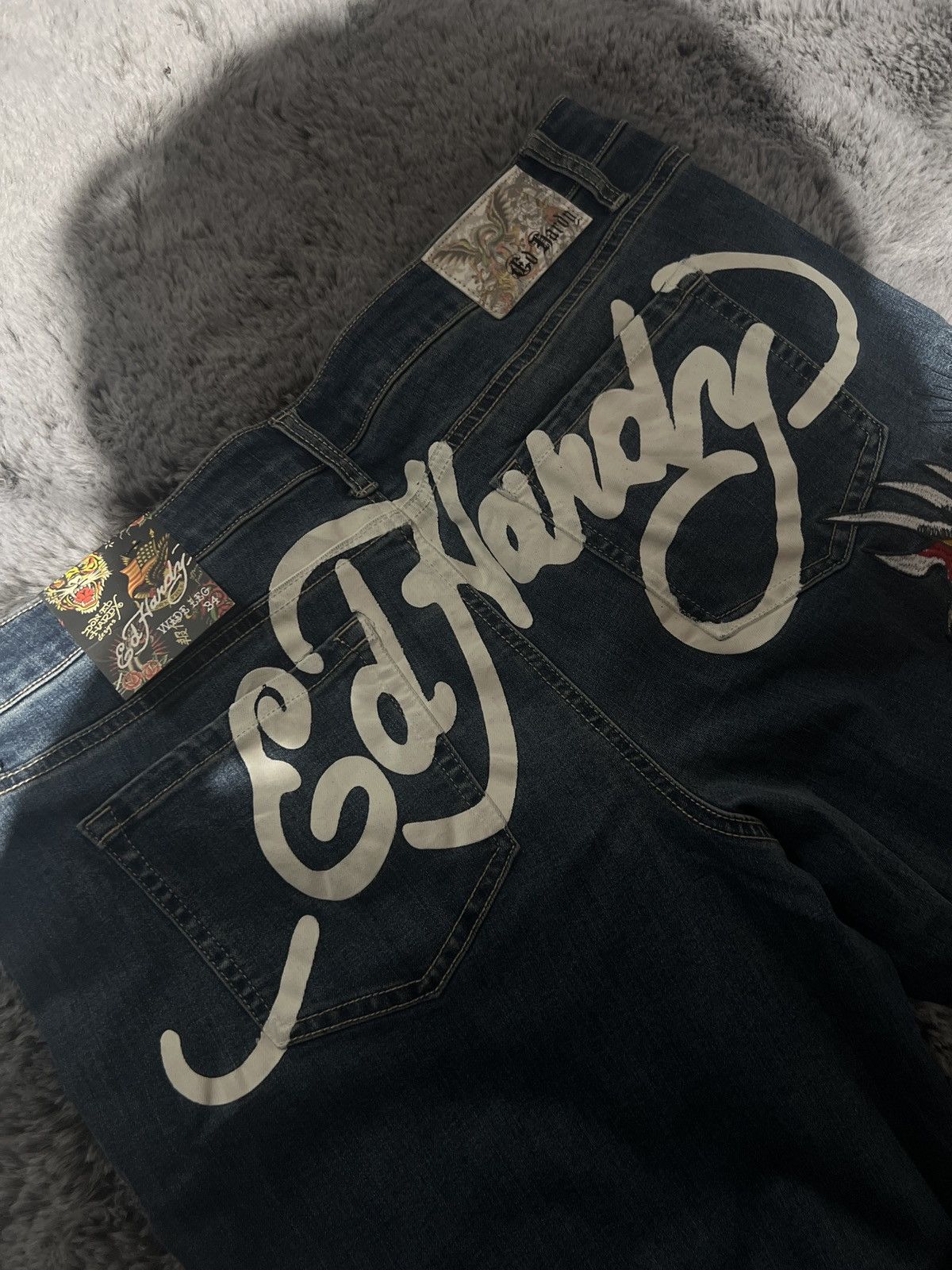 Ed Hardy × Japanese Brand ED HARDY DENIM Size US 34 / EU 50 - 4 Thumbnail