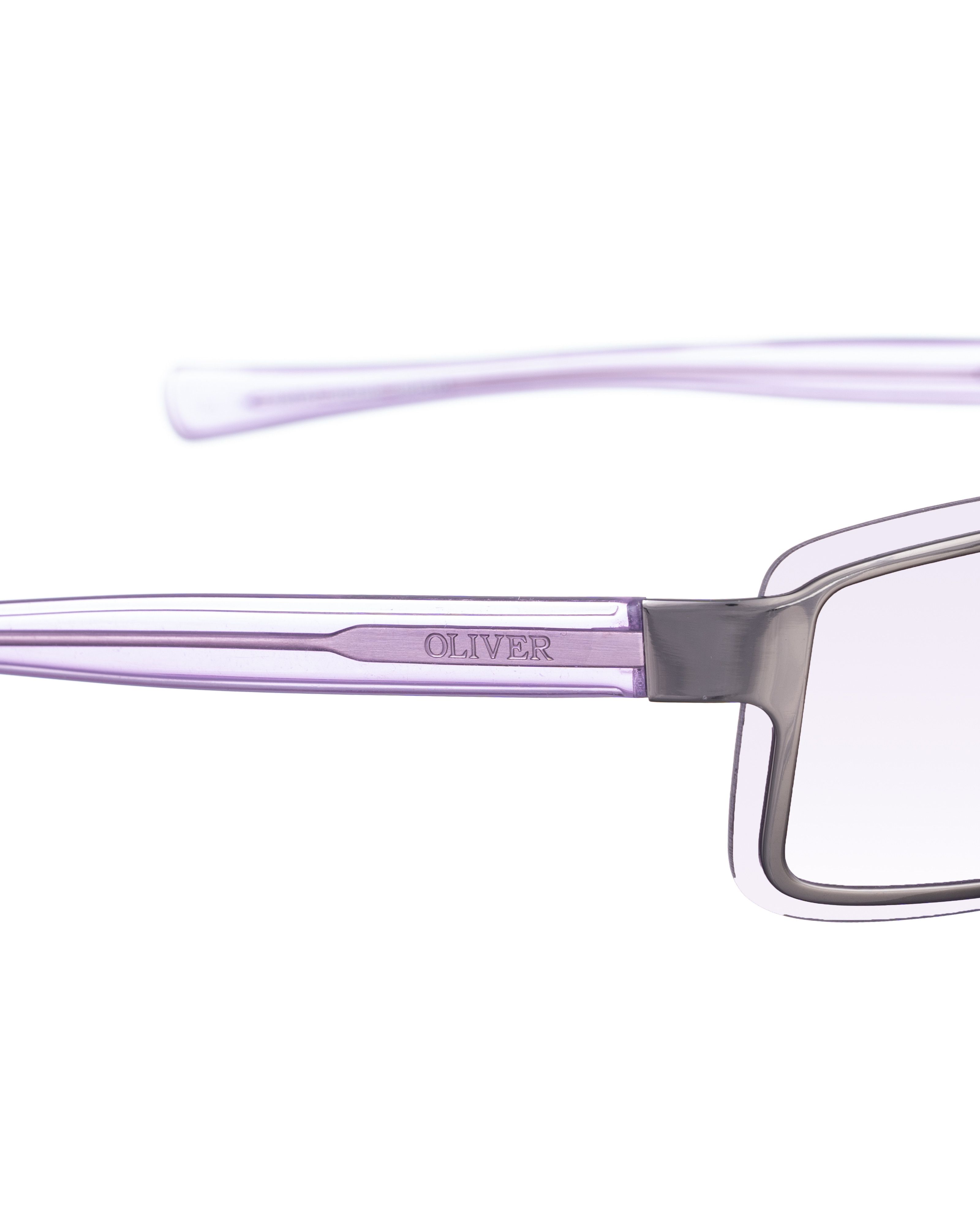 Valentino Oliver by Valentino '00s Mirror Violet Sheer Sunglasses Size ONE SIZE - 3 Thumbnail