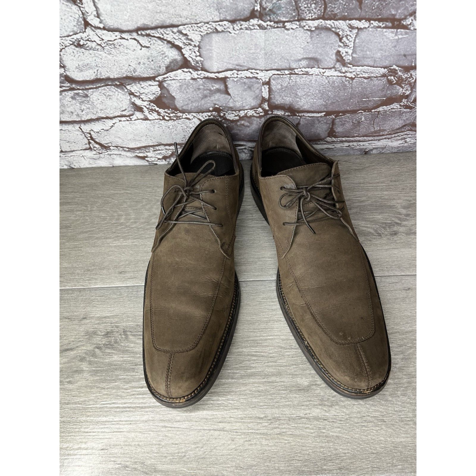 Cole Haan Cole Haan Brown Nubuck Leather Split Oxfords Waterproof Shoe Size US 10.5 / EU 43-44 - 16 Thumbnail