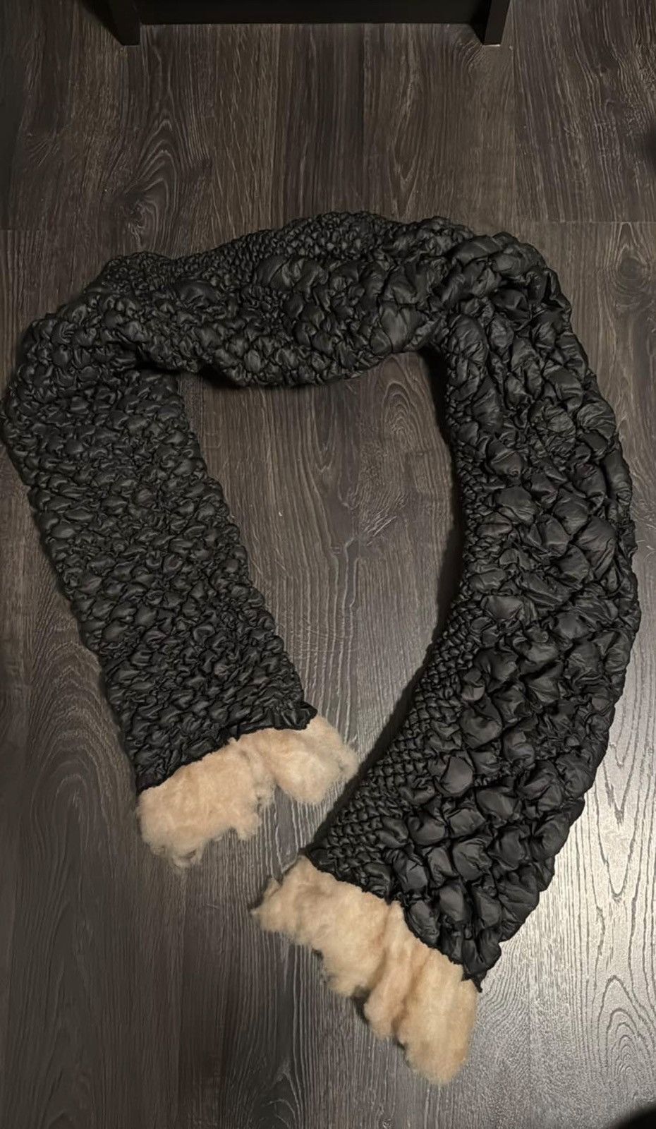 Charlie Constantinou Charlie Constantinou Brown Quilted Scarf Size ONE SIZE - 1 Thumbnail