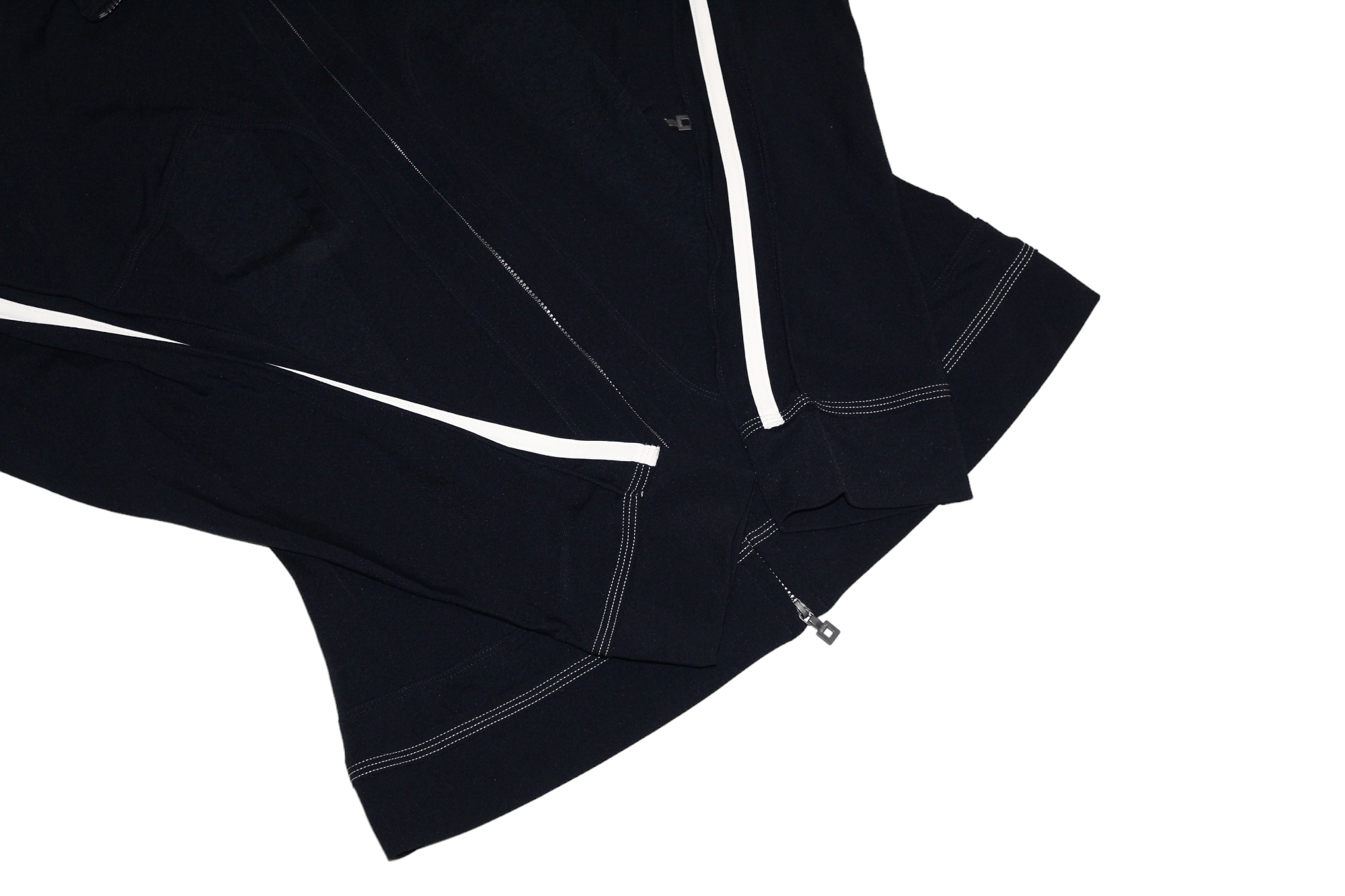 Marithe + Francois Girbaud RARE VTG💥 M+FG CRAVATATAKILLER Taped Track Fitted Jacket Size M / US 6-8 / IT 42-44 - 6 Thumbnail