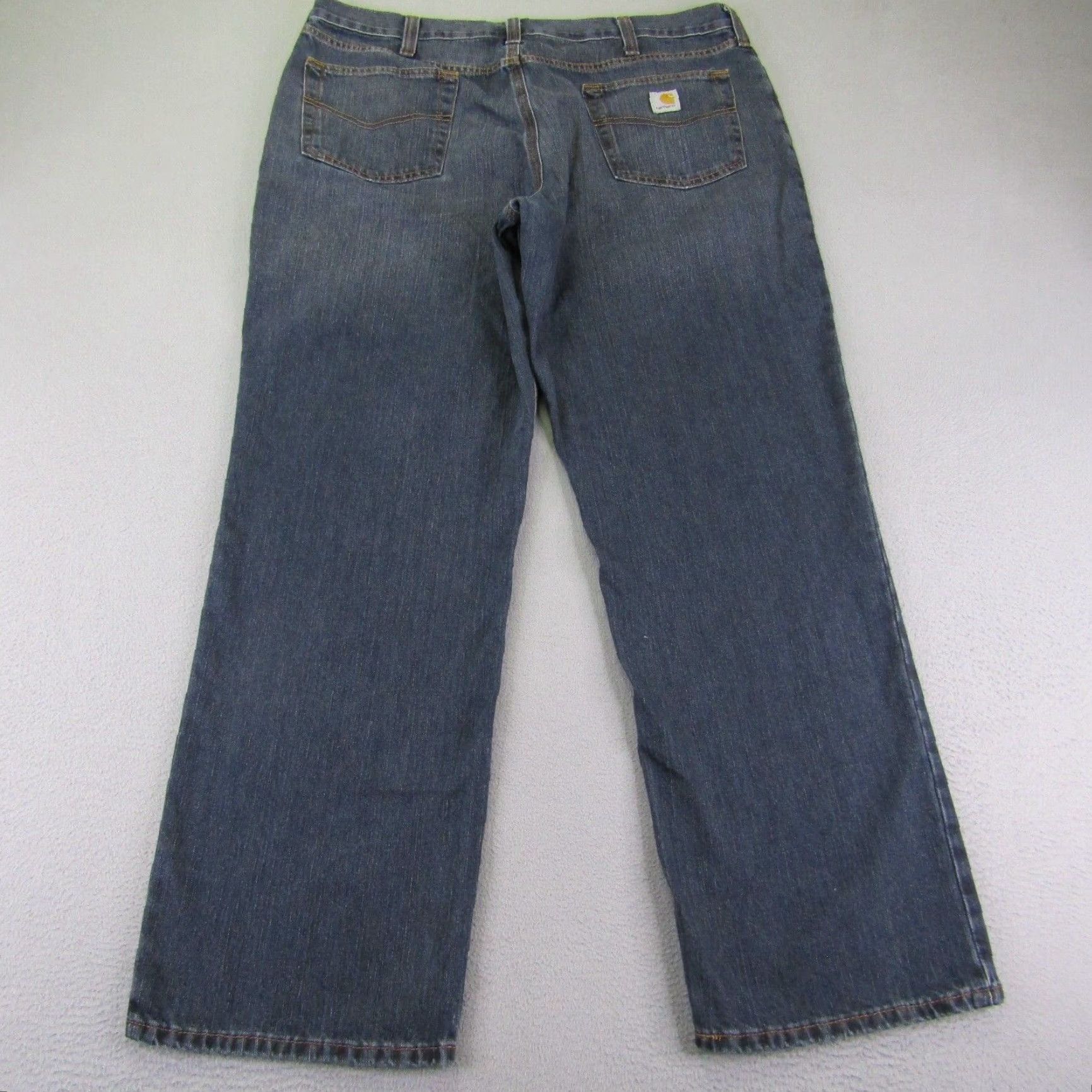 Carhartt Carhartt Jeans Mens 40x32 Dark Blue Bedrock Denim Relaxed Fit Work Pants Holter Size US 39 - 4 Thumbnail