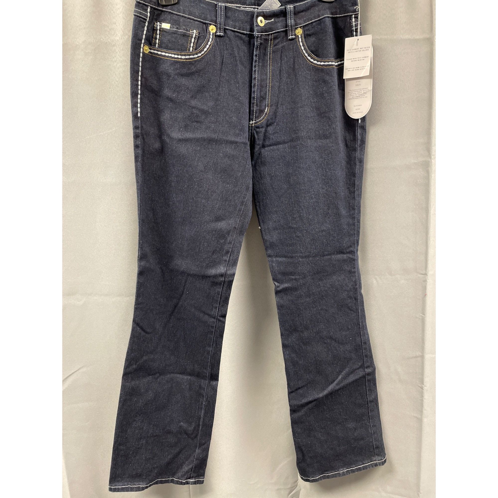 Other Diane Gilman Women's Blue Jeans boot cut Size 14 SKU 5151 Size 36" / US 14 / IT 50 - 1 Thumbnail