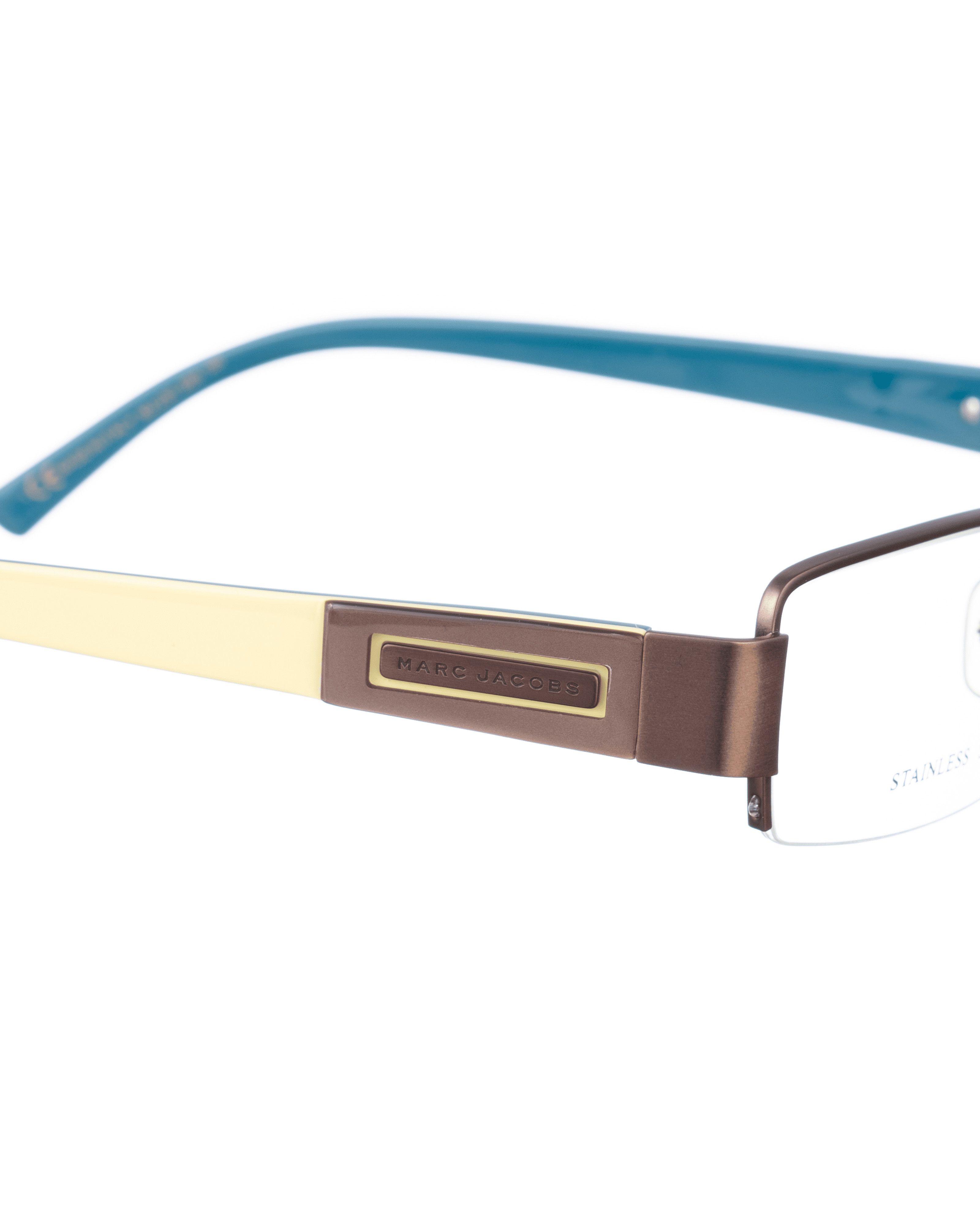 Marc Jacobs Marc Jacobs 00s Green and Light Lime Half Rim Glasses Size ONE SIZE - 3 Thumbnail
