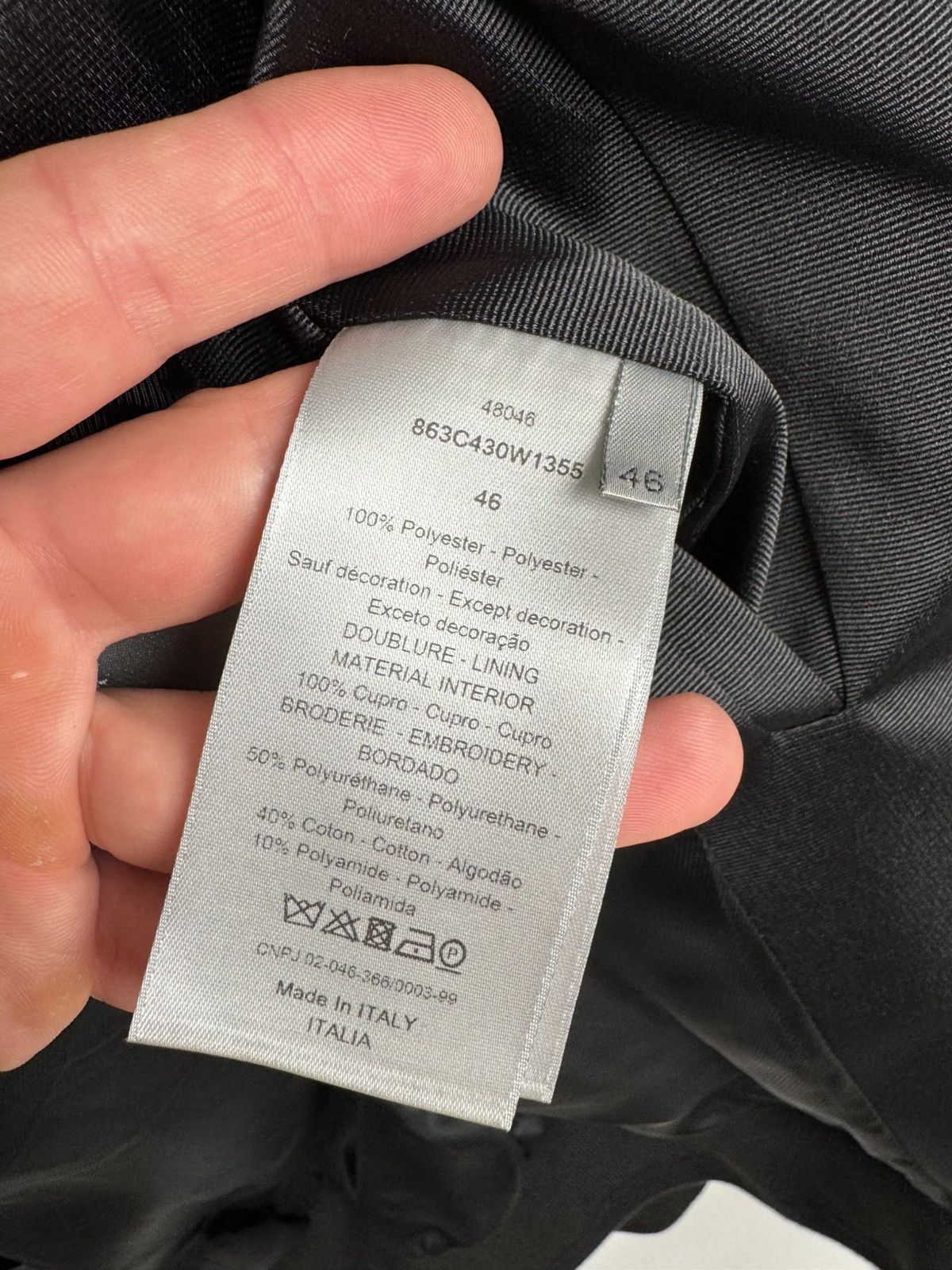 Dior Dior Homme Black Rose Embroidered Blouson Bomber Jacket Size US M / EU 48-50 / 2 - 12 Thumbnail