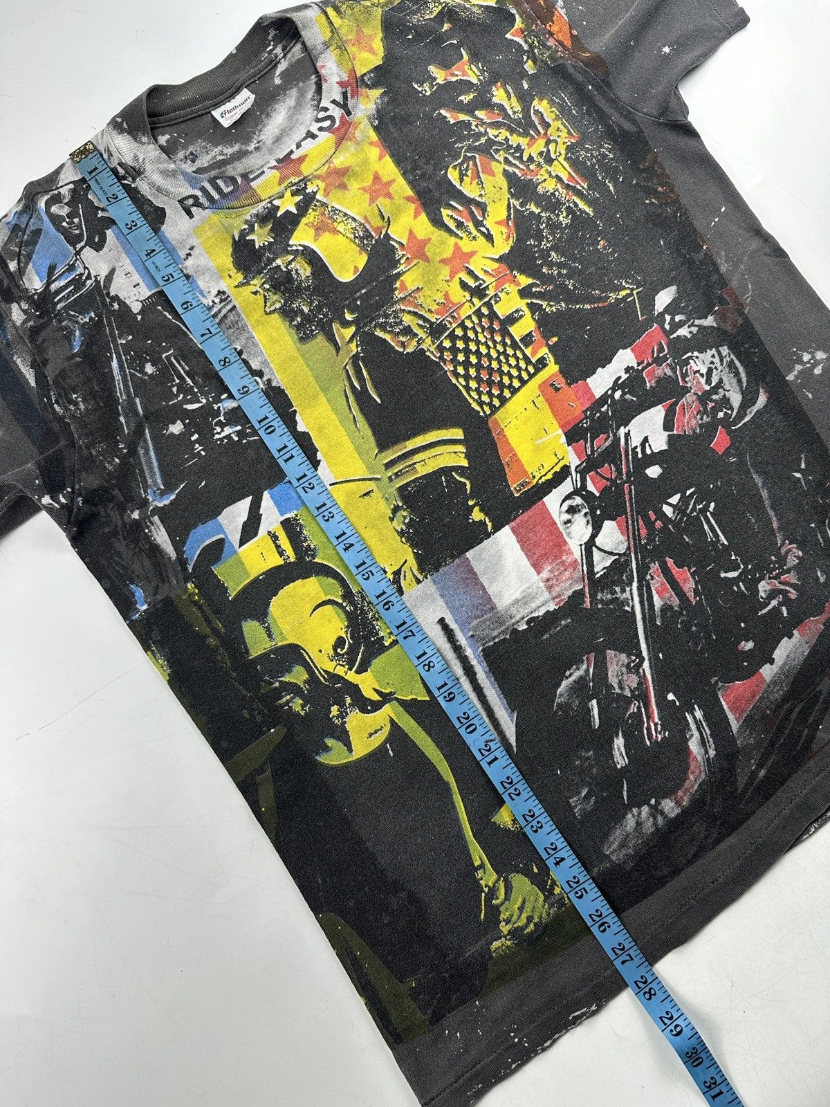 Vintage VINTAGE 1980’s EASY RIDER MOSQUITOHEAD AOP TEE , SHIRT Size US L / EU 52-54 / 3 - 12 Thumbnail