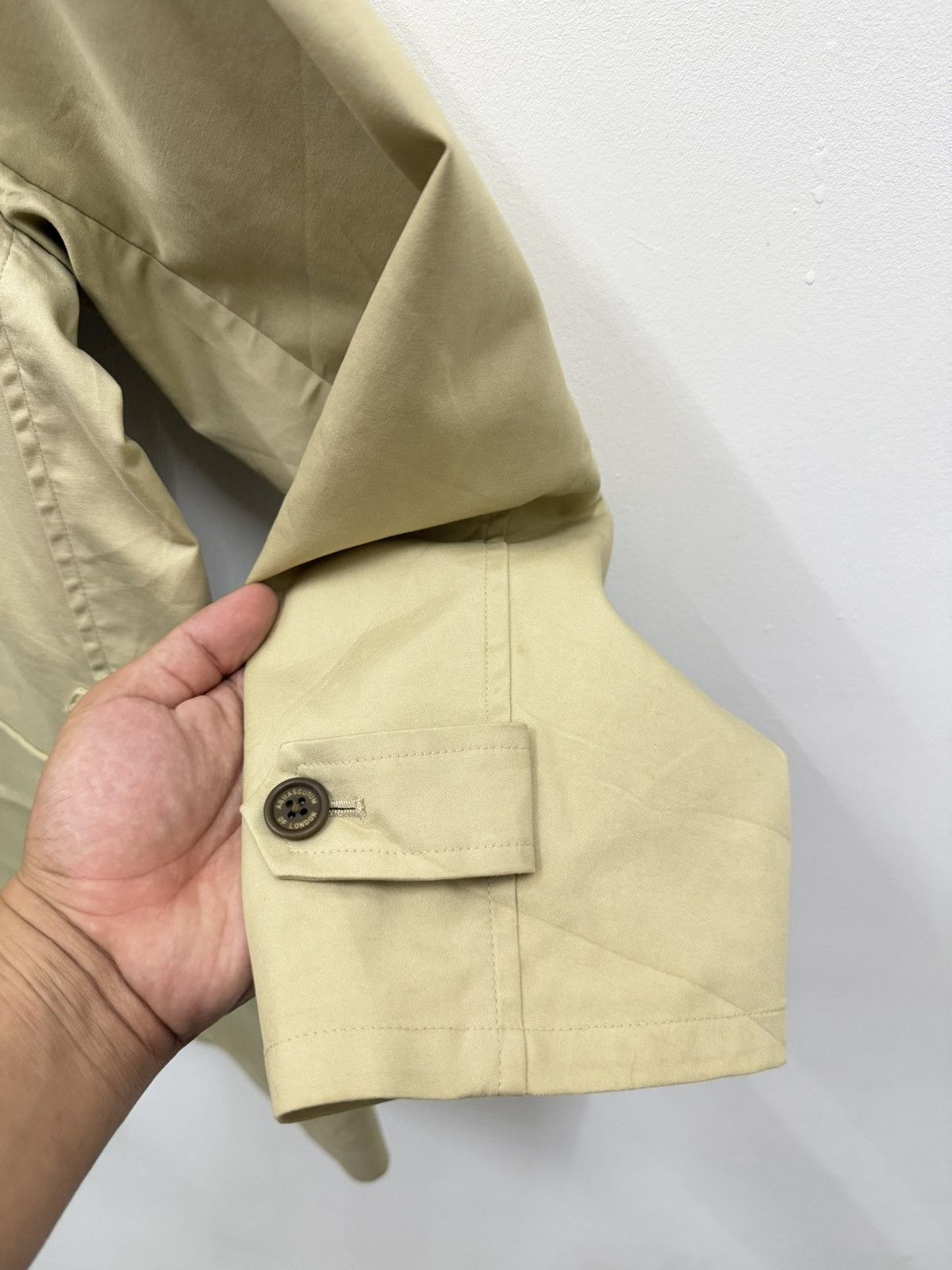 Aquascutum Aquascutum Beige Cotton Field Military Design Jacket Size US L / EU 52-54 / 3 - 12 Thumbnail