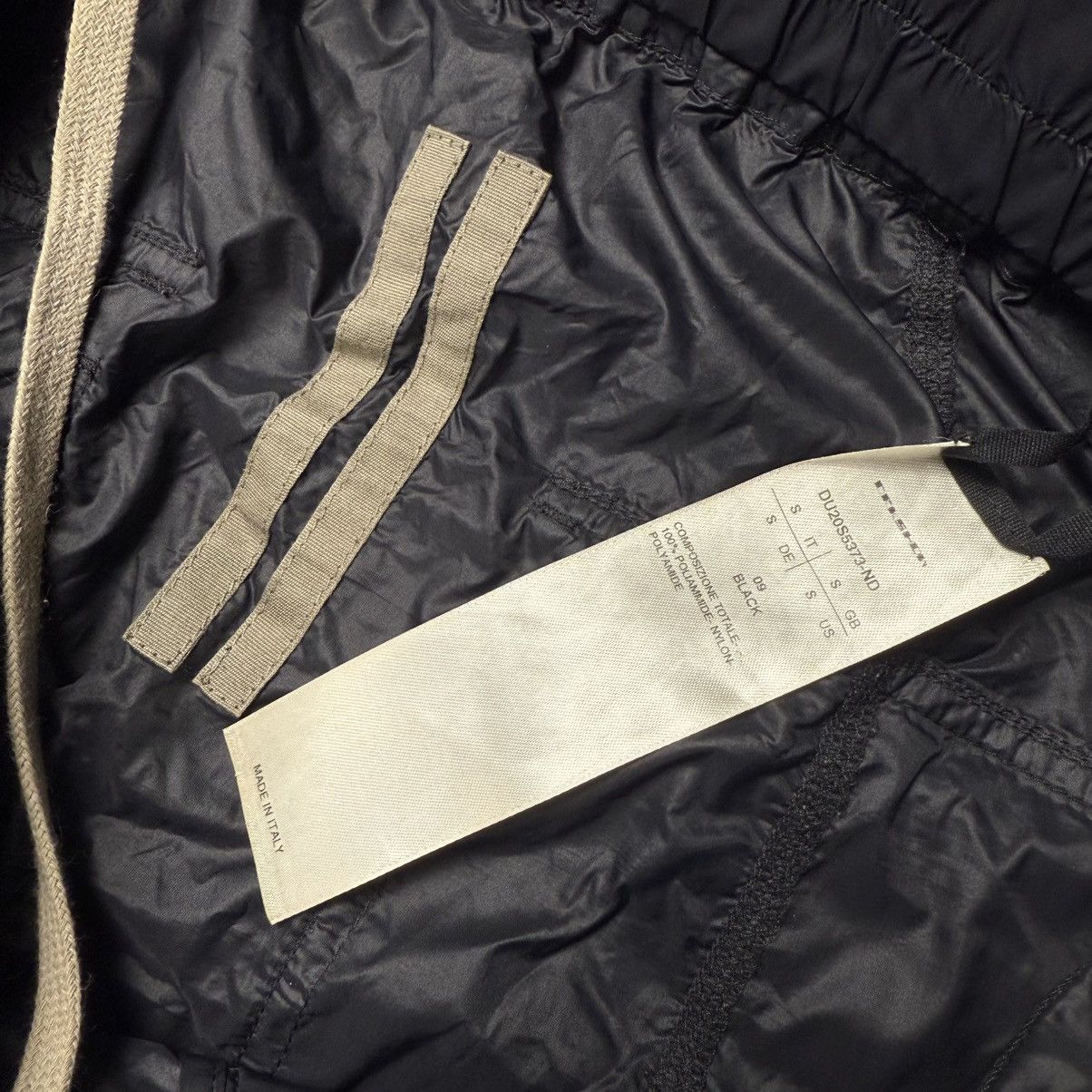 Rick Owens RICK OWENS nylon drawcord pants Size US 32 / EU 48 - 5 Thumbnail