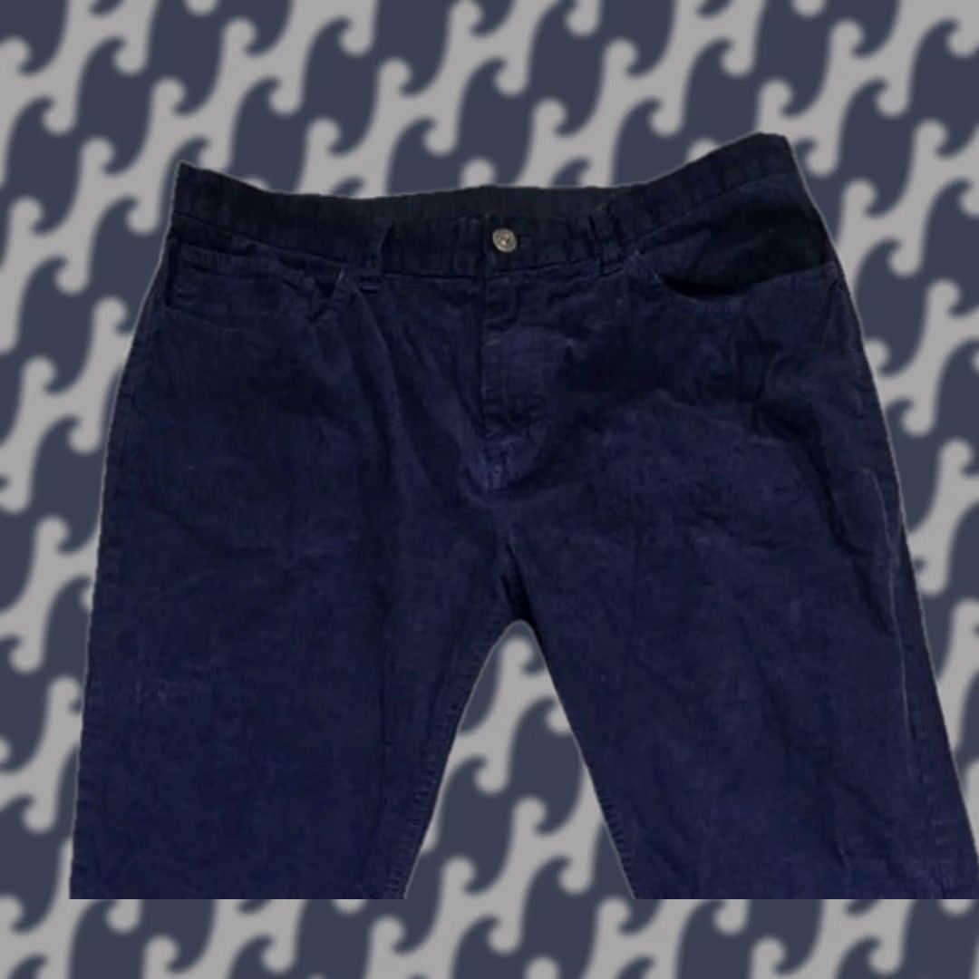Brooks Brothers Brooks Brothers Corduroy Jeans Slim 36x32 Men Navy Blue 5-Pocket Stretch Solid Jeans Shirt Style 90s Preppy Mens Size US 36 / EU 52 - 1 Thumbnail