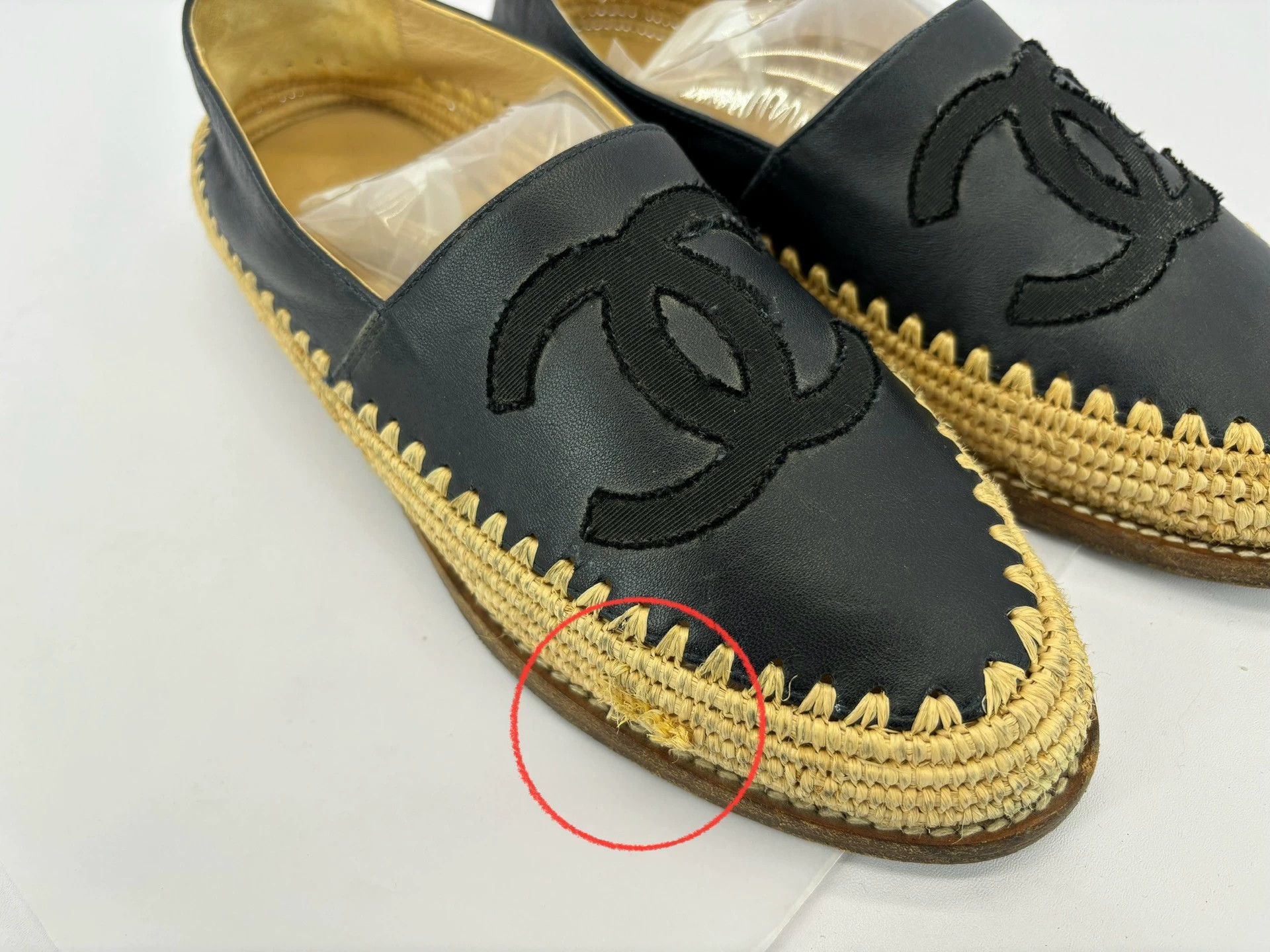 Chanel Chanel dark blue sheepskin braided double C bucket shoes Size US 6.5 / EU 39-40 - 2 Thumbnail