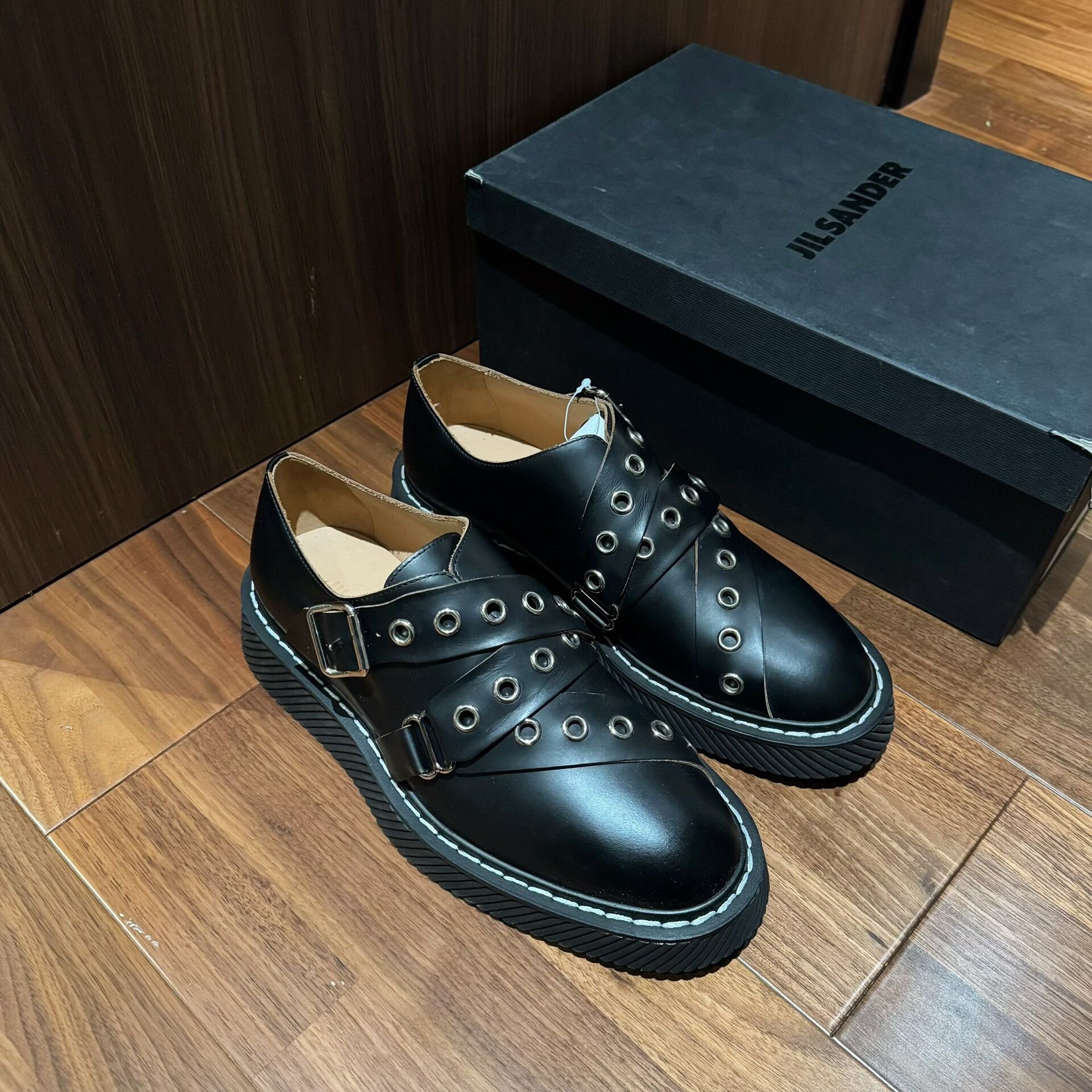Jil Sander Jil Sander Black Studded Ankle Boots Size US 9 / IT 39 - 1 Thumbnail