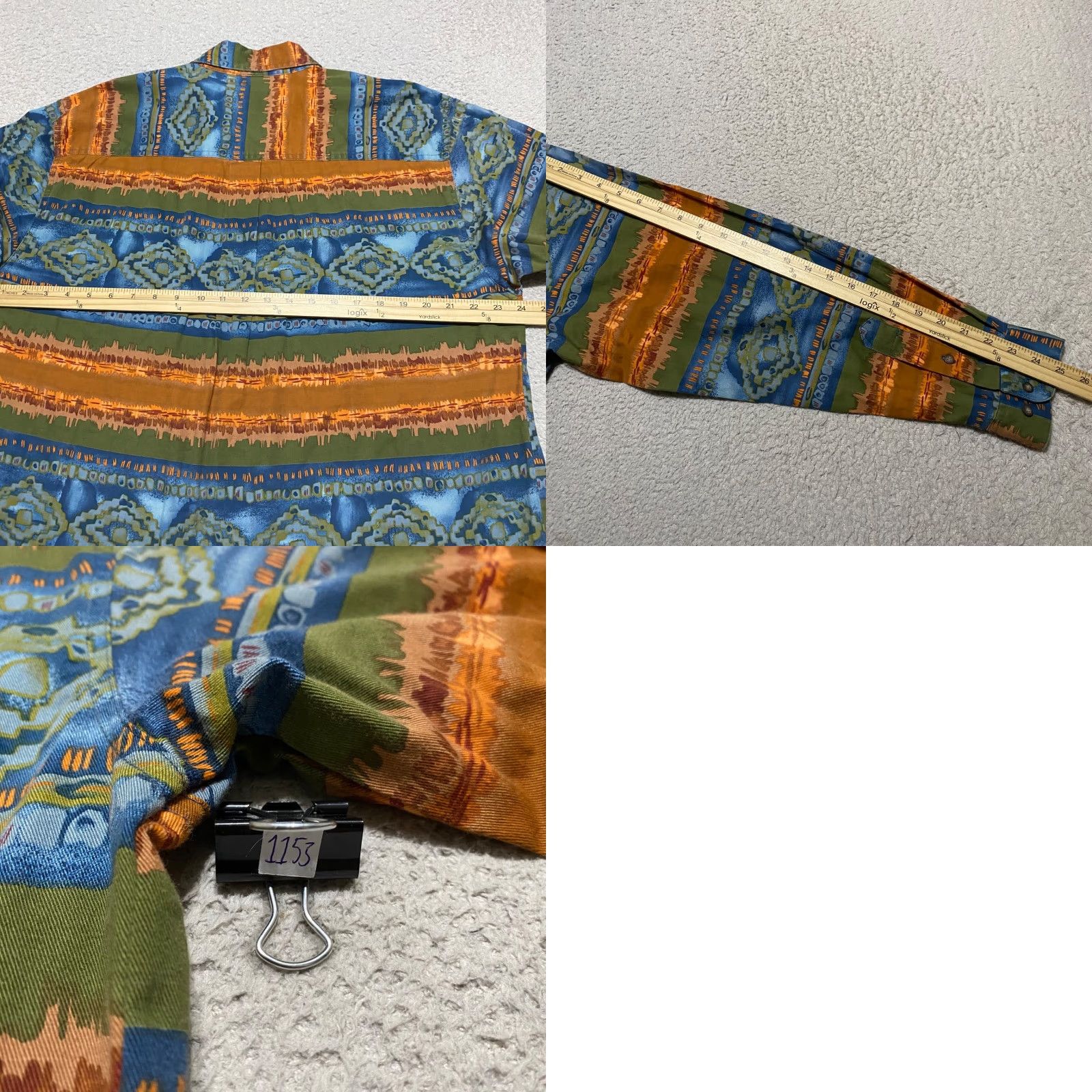The Territory Ahead Territory Ahead Mens LT Shirt Multicolor Geometric Button Front Western Casual Long Sleeve Button-Up Collection Size US L / EU 52-54 / 3 - 8 Thumbnail