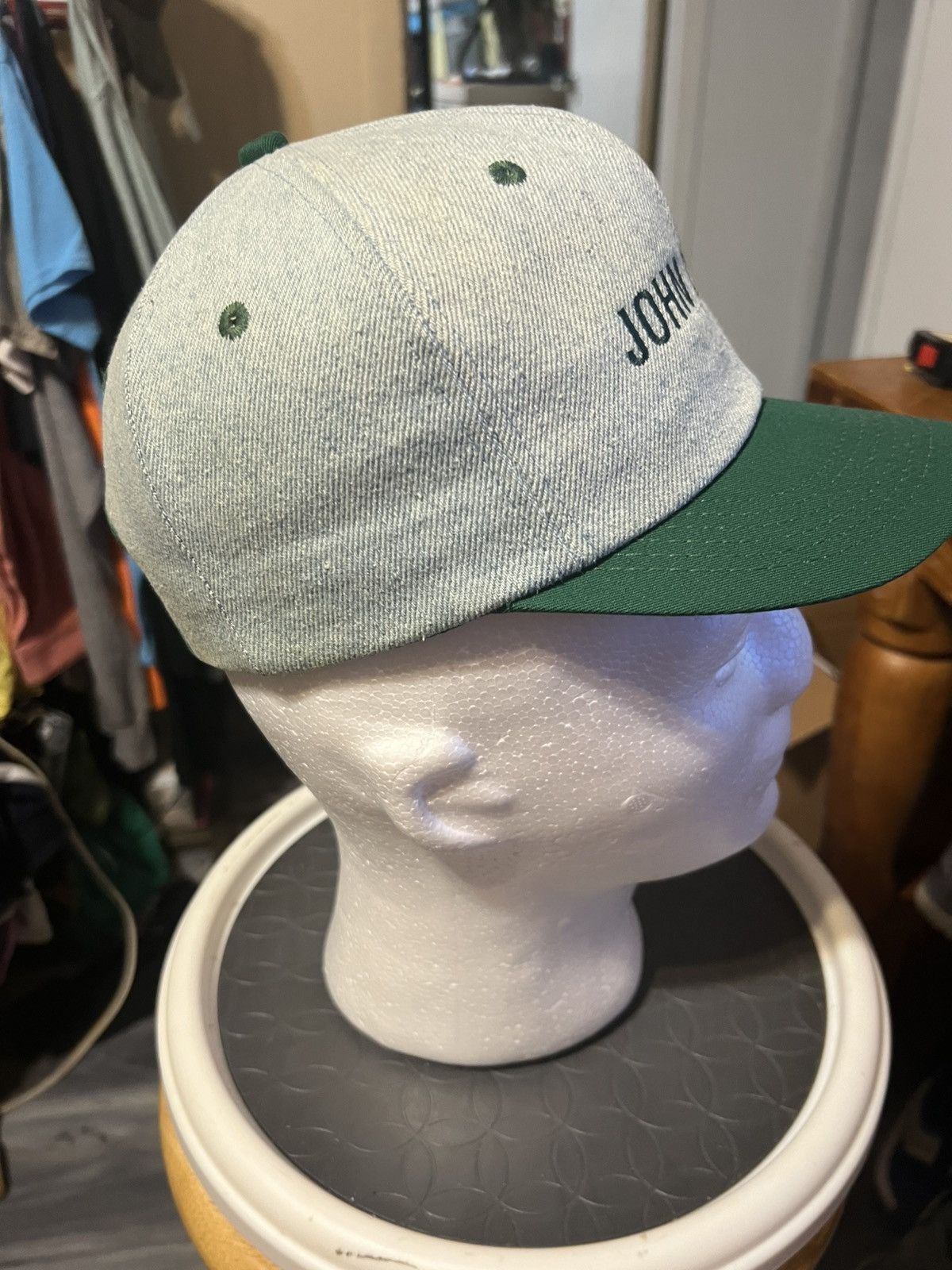 Vintage Vintage John Deere K Products SnapBack Hat Size ONE SIZE - 4 Thumbnail