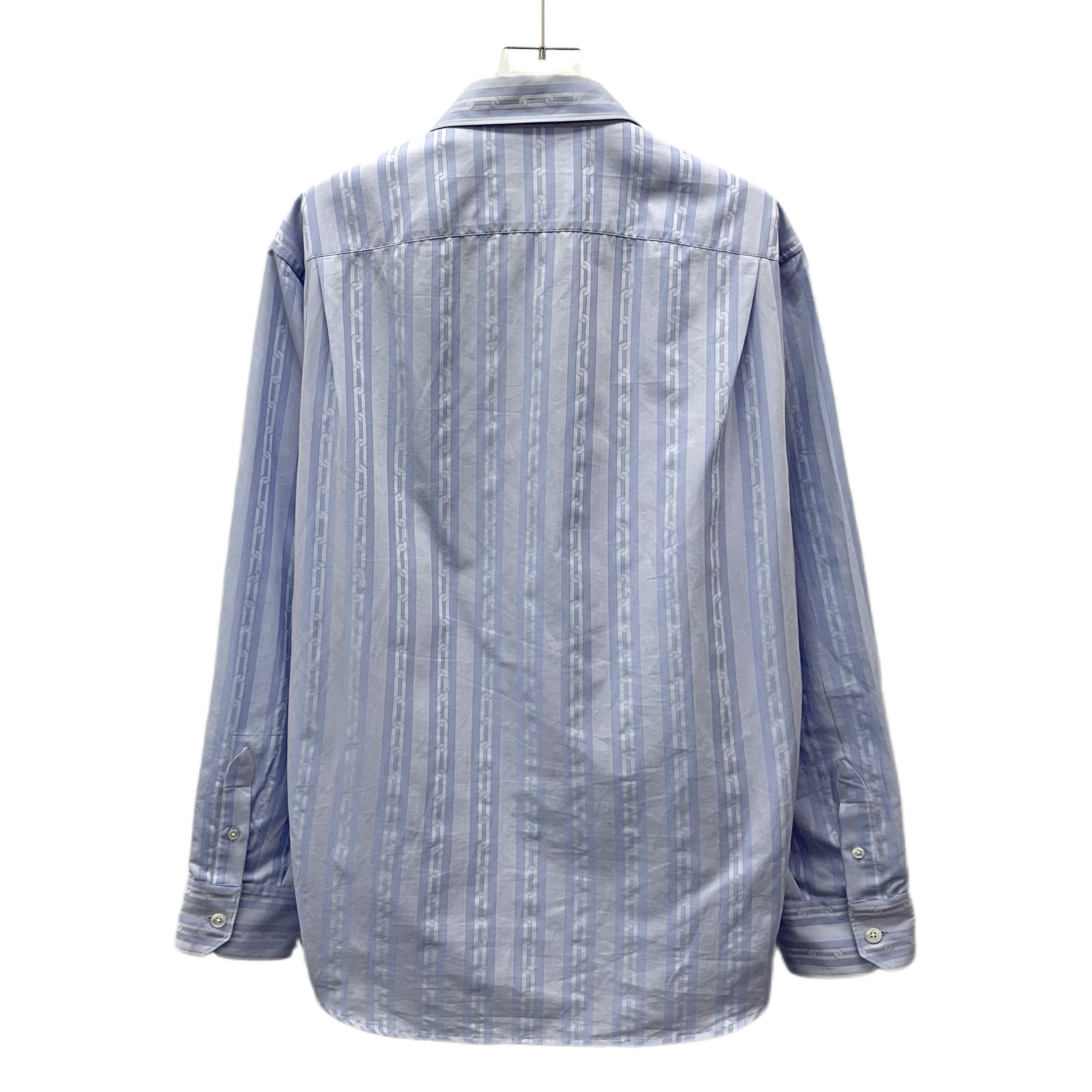 Louis Vuitton Louis Vuitton Stripe Shirt Light Blue (M) Size M / US 6-8 / IT 42-44 - 6 Thumbnail