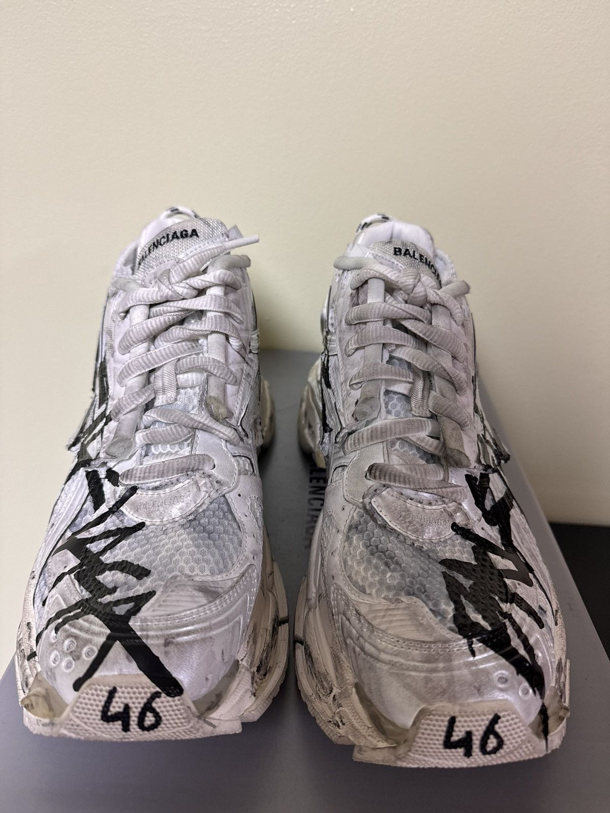 Balenciaga Balenciaga Graffiti Low Top Runners Size US 13 / EU 46 - 3 Thumbnail