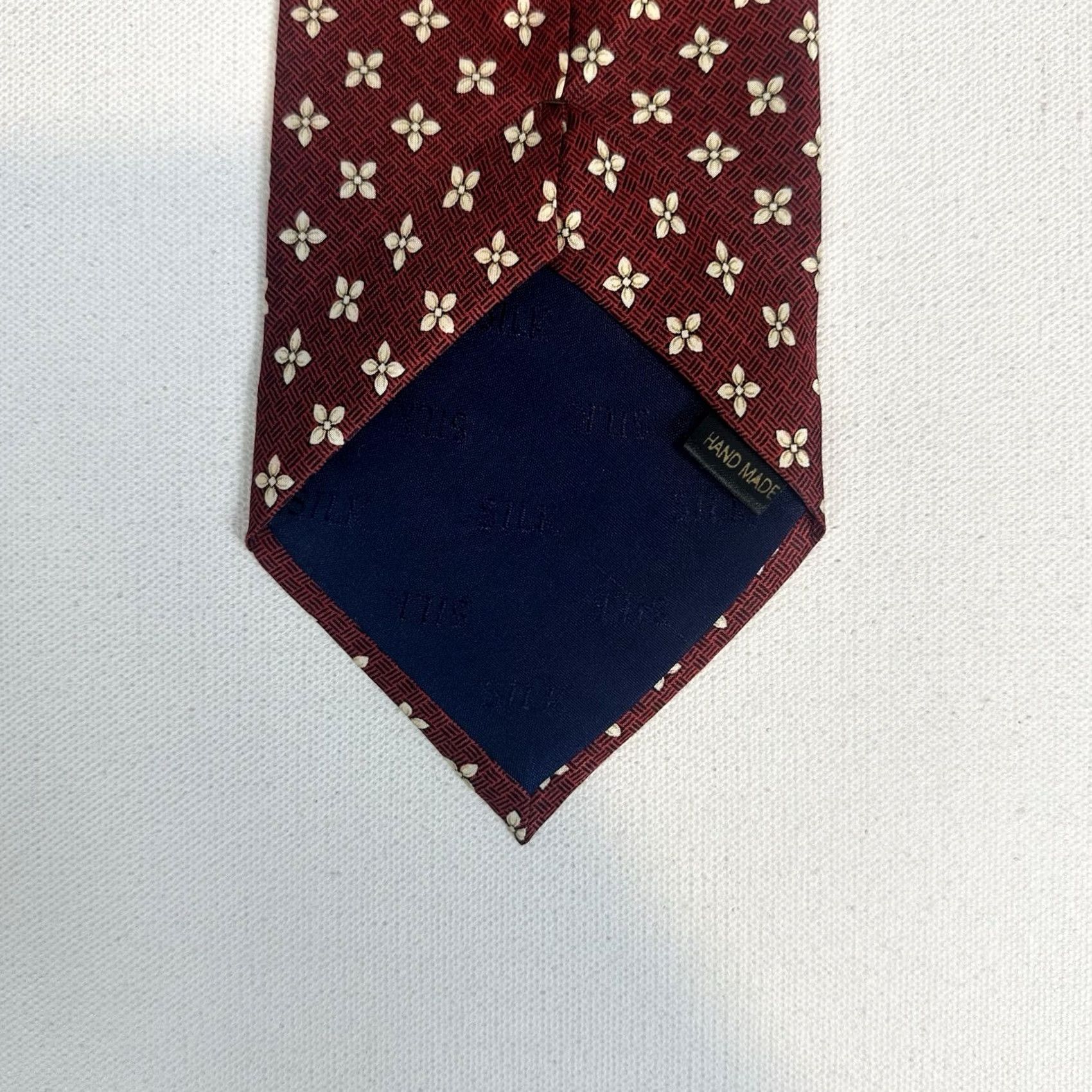 Hugo Boss HUGO BOSS Tie Silk Red Glossy Design 58x3.75” Men Designer Size ONE SIZE - 7 Thumbnail
