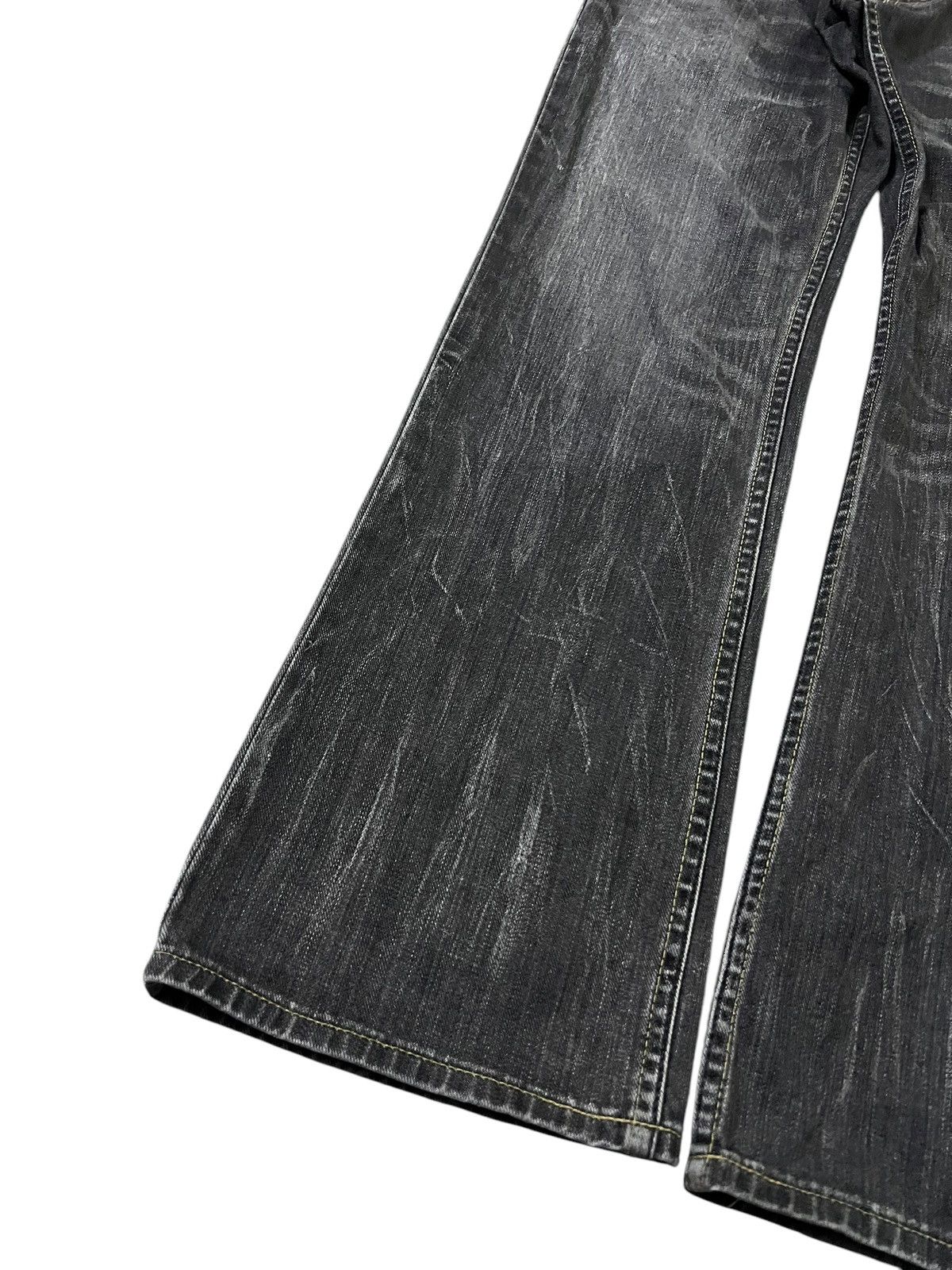 If Six Was Nine × Le Grande Bleu (L.G.B.) × Wrangler 💥Double Waist 💥Vintage Wrangler Faded Flare Jeans Rare Size US 31 - 3 Thumbnail