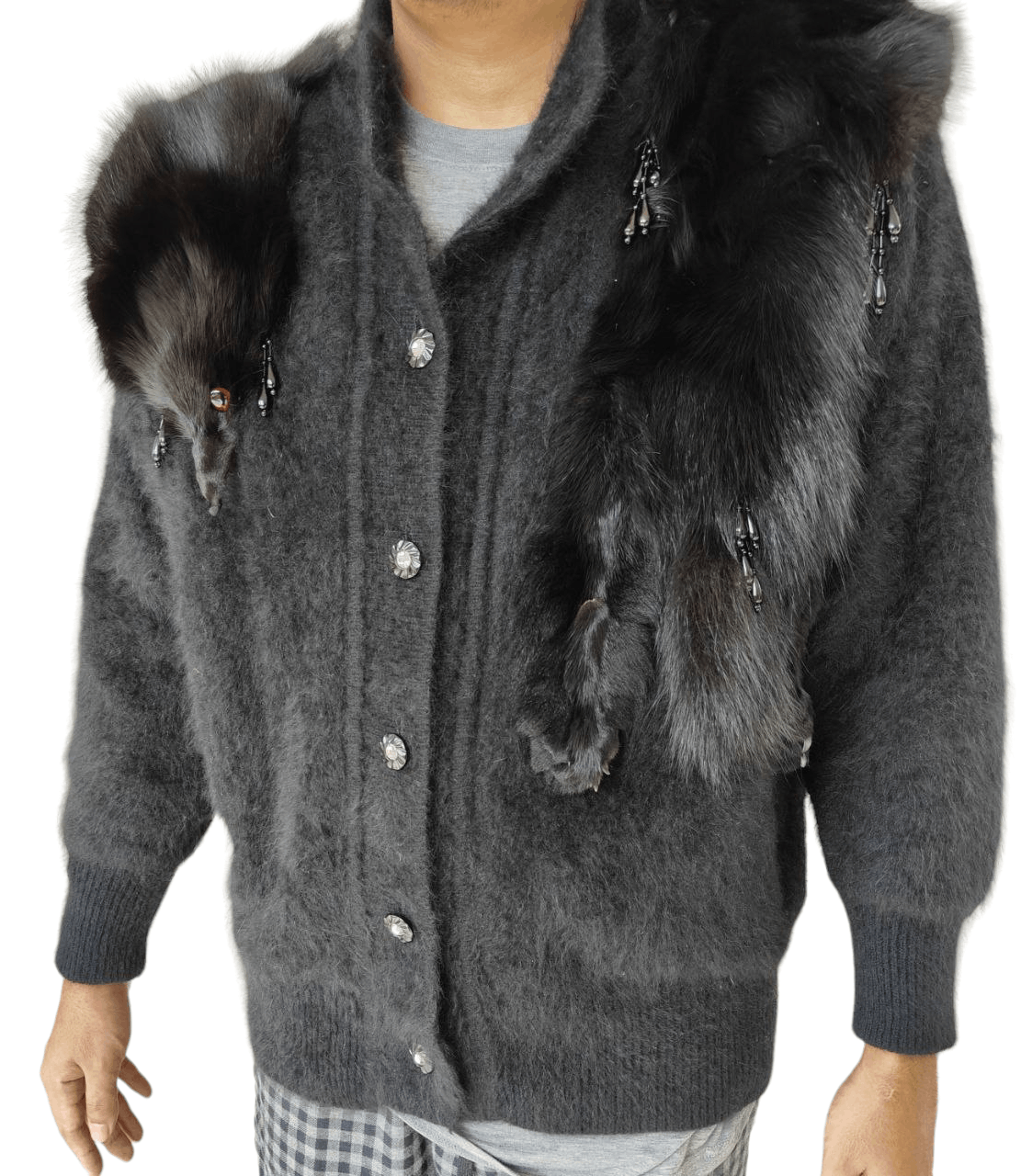 Japanese Brand Very Rare Vintage Runa Faux Fur Mohair Jacket Size US M / EU 48-50 / 2 - 4 Thumbnail